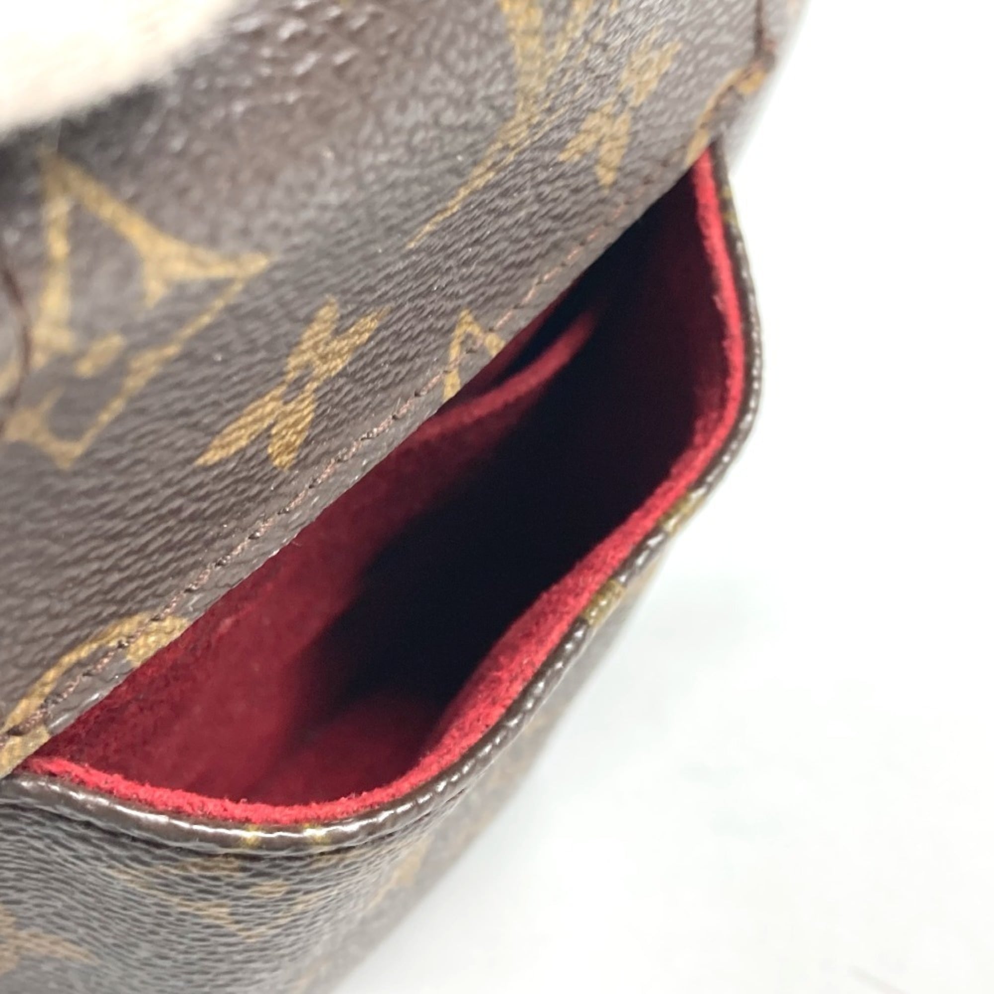 Louis Vuitton Brown Monogram Canvas Clutch Bag Pouch (Pre-Owned)
