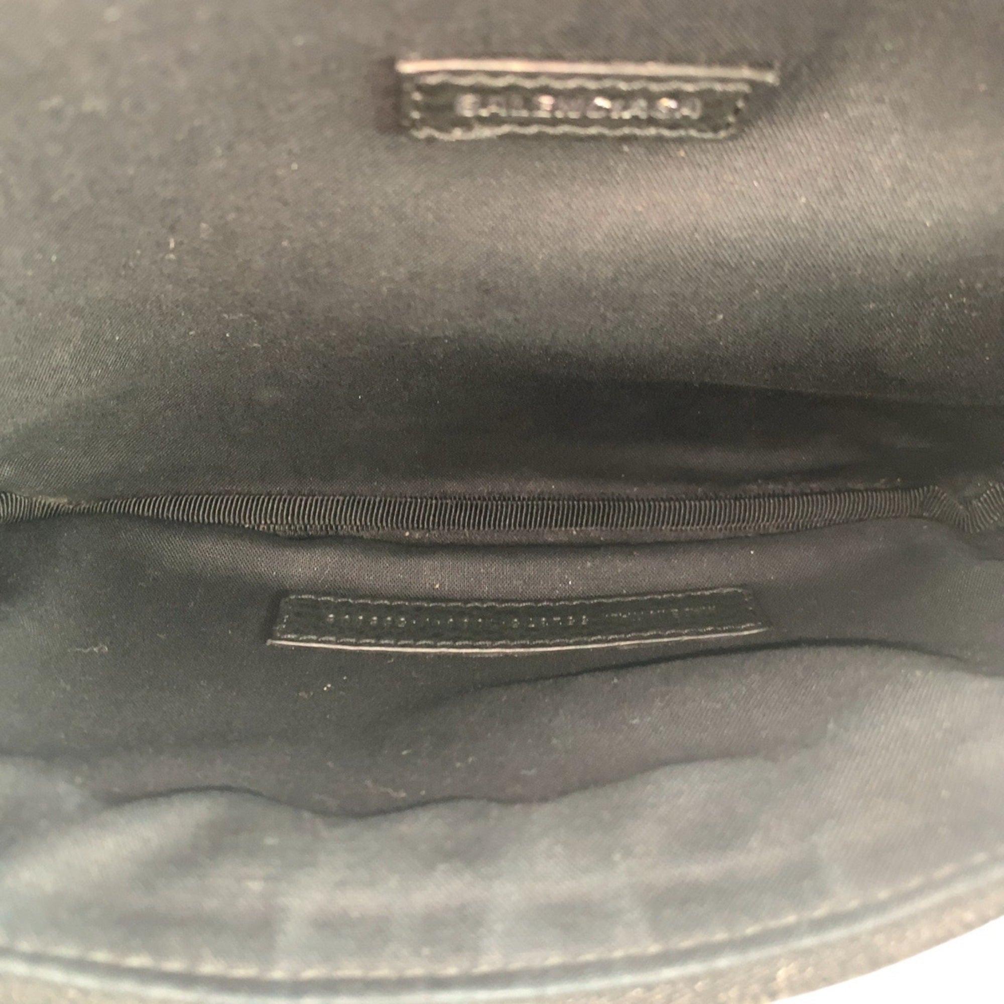 Balenciaga Black White Leather Fanny Pack Sling Bag (Pre-Owned)