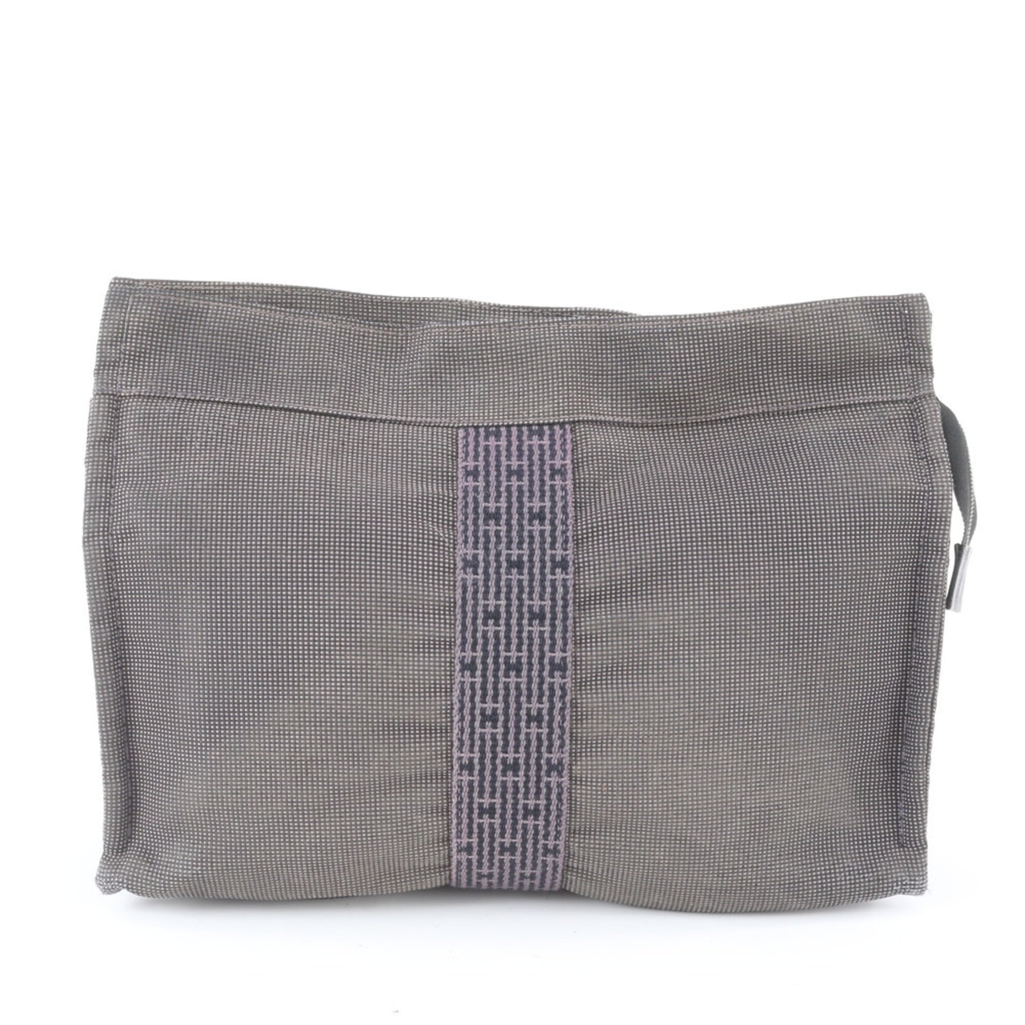 Hermes Gray Clutch Bag Pouch (Pre-Owned)