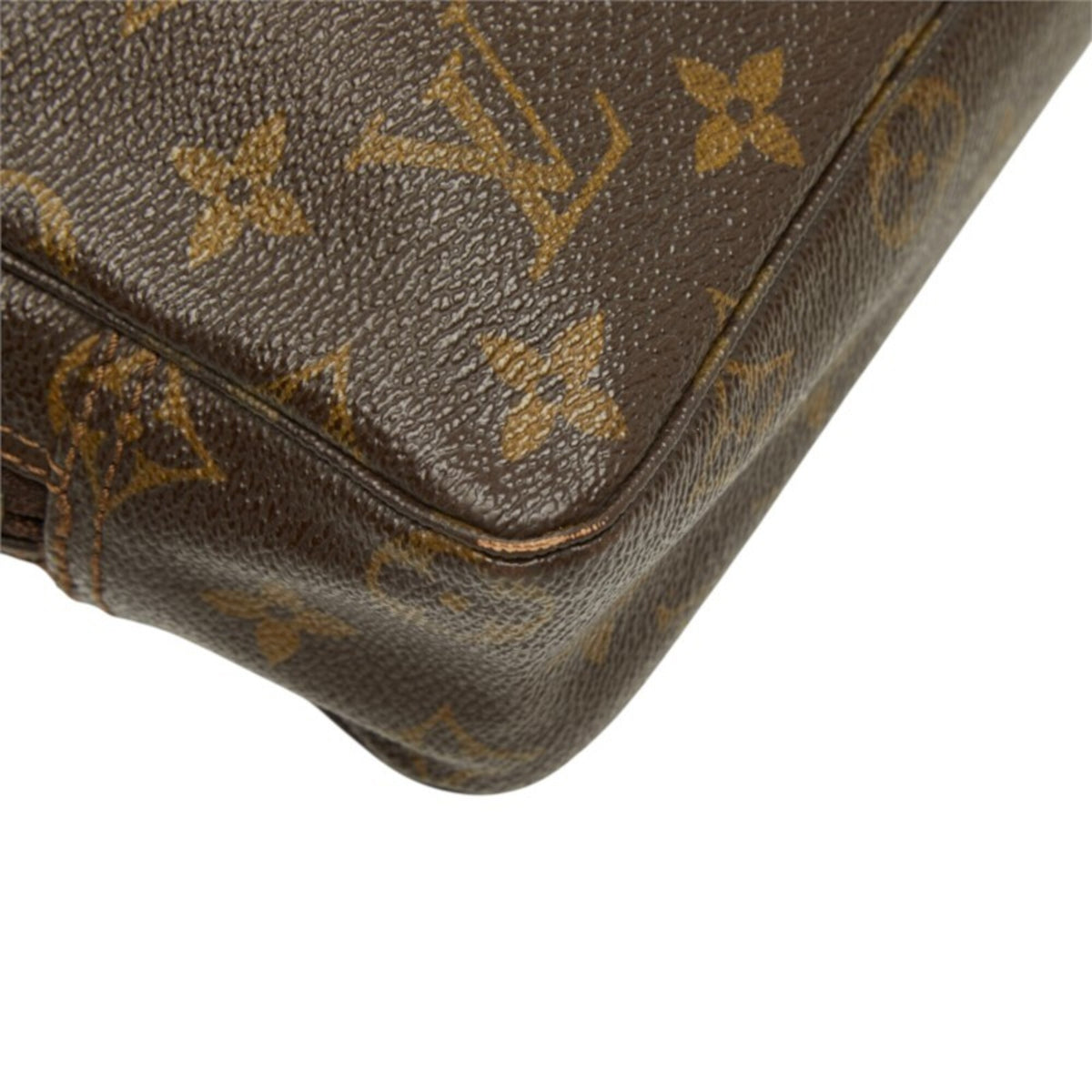 Louis Vuitton Brown Monogram Monogram Clutch Bag Handbag Pouch (Pre-Owned)