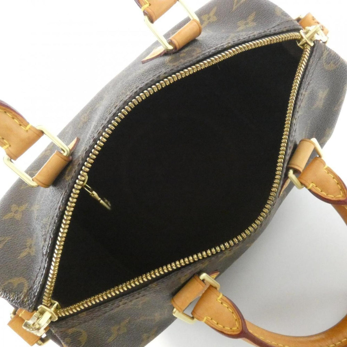 Louis Vuitton Marron Coated Canvas Boston Bag (Pre-Owned)