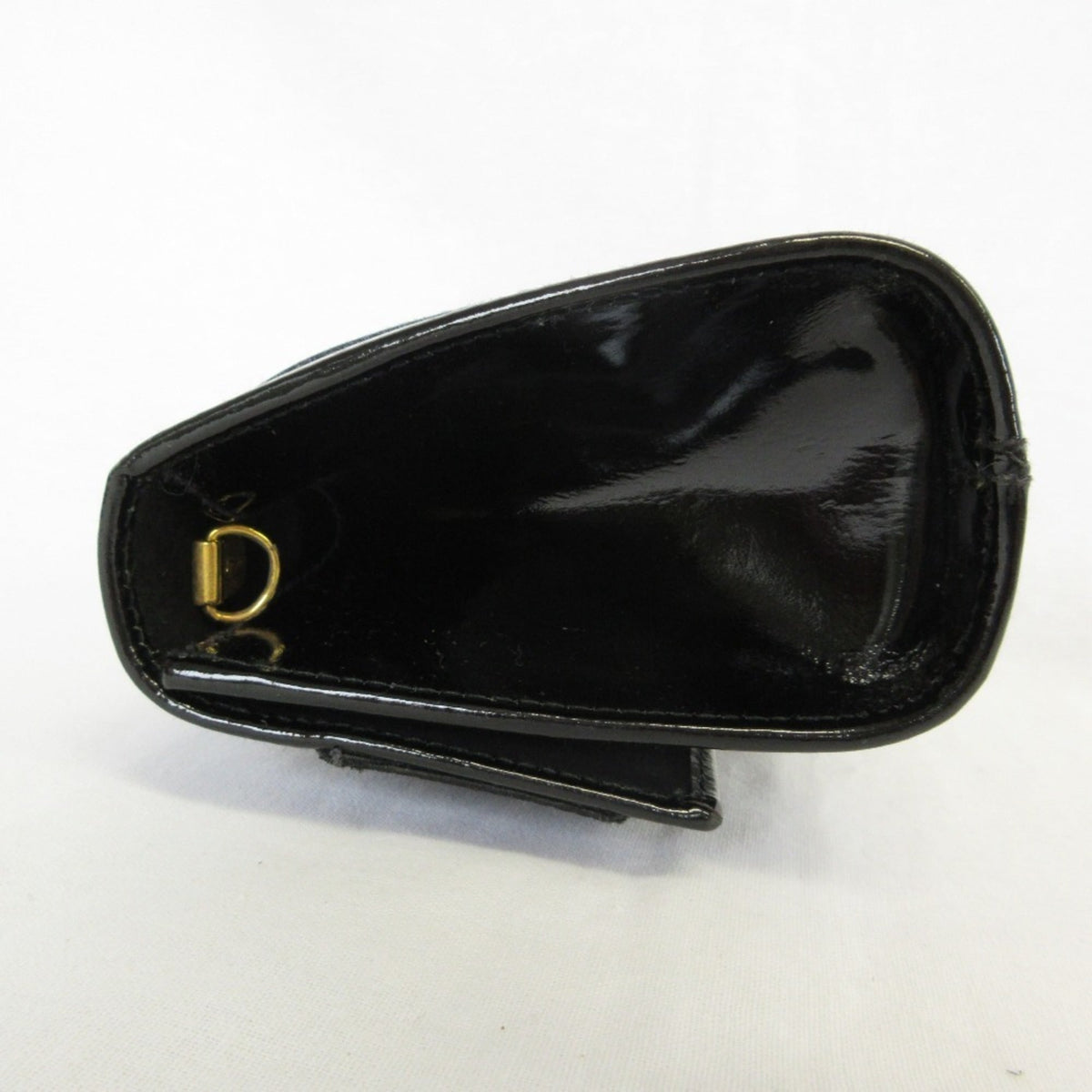 Salvatore Ferragamo Black Patent Leather Shoulder Bag (Pre-Owned)