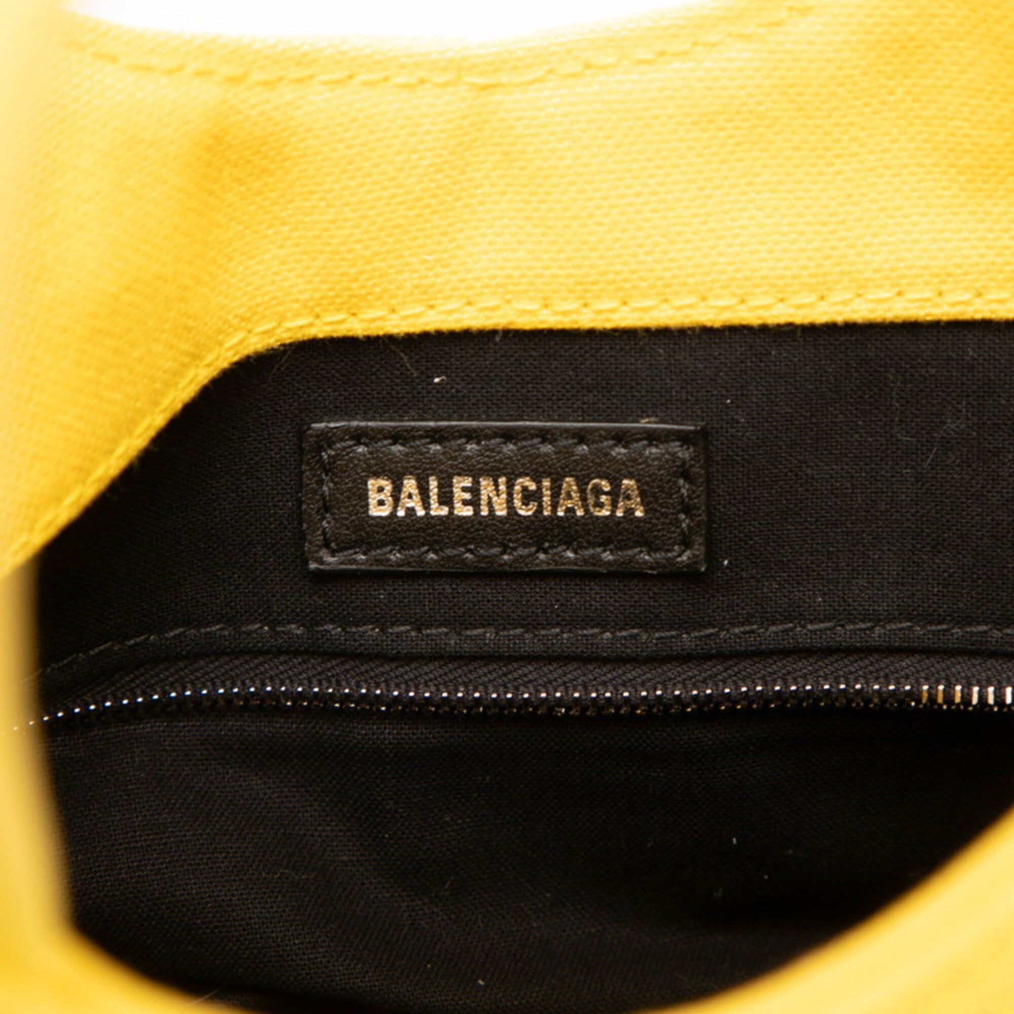 Balenciaga Yellow Canvas Handbag Shoulder Bag (Pre-Owned)