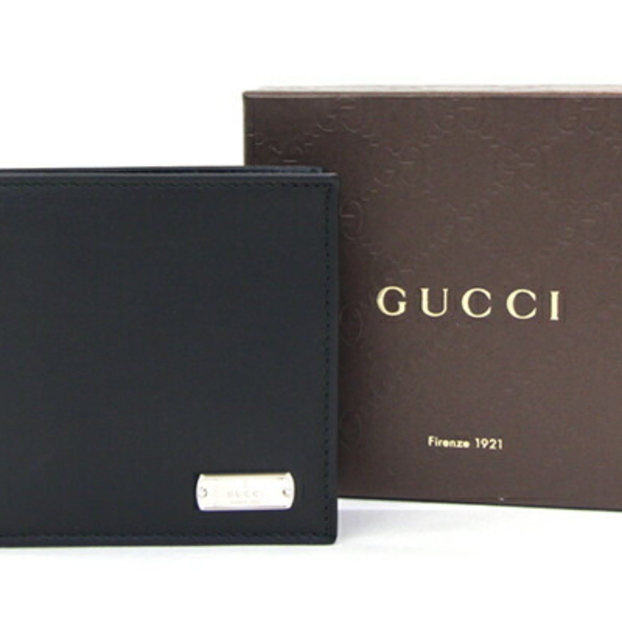 Gucci Black Leather Wallet (Bi-Fold) (Pre-Owned)