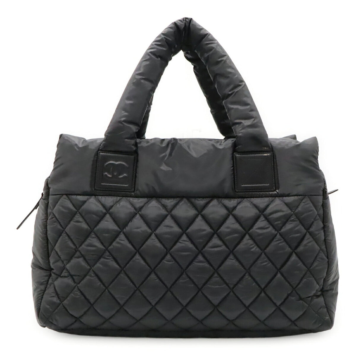 Chanel Black Quilting Handbag Tote Bag (Pre-Owned)