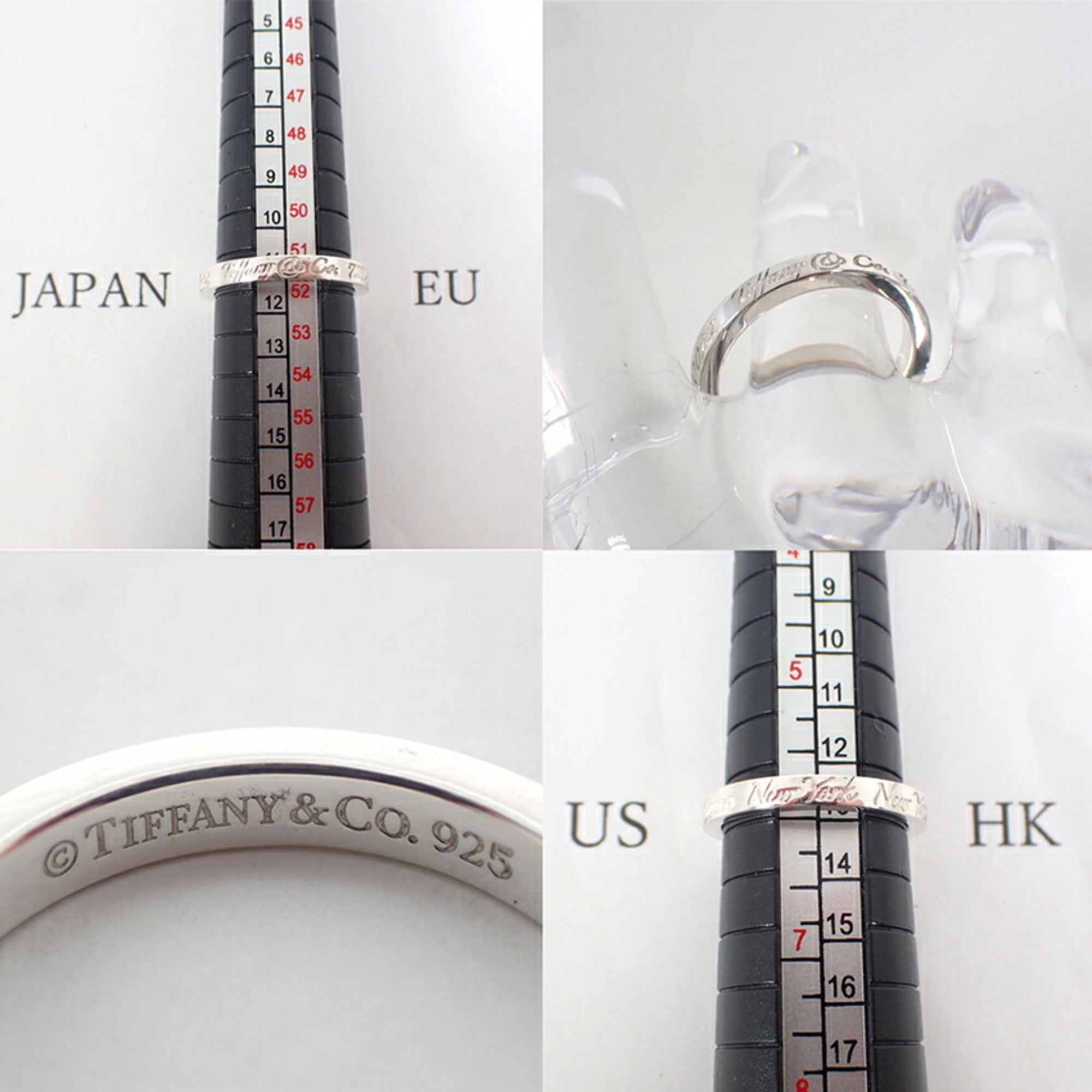 Tiffany Sterling Silver 925 Band Ring (Pre-Owned)