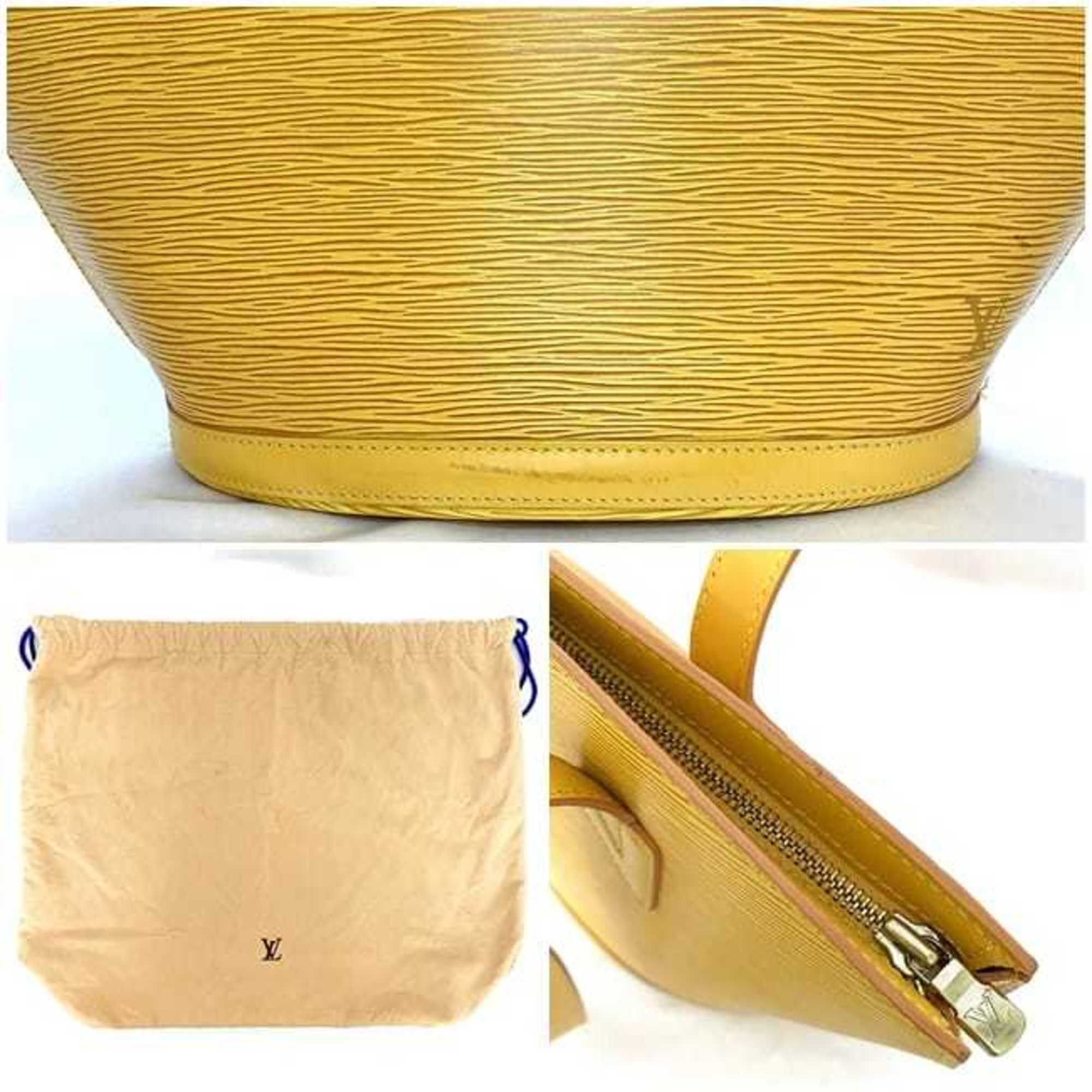 Louis Vuitton Epi Yellow Epi Leather Handbag Tote Bag (Pre-Owned)