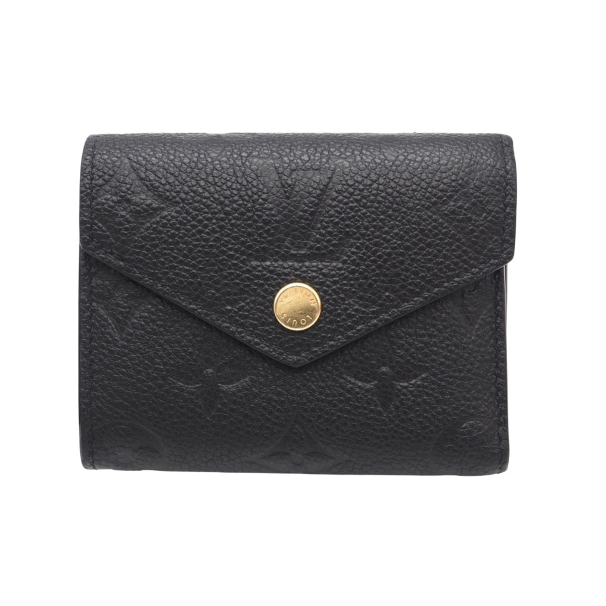 Louis Vuitton Black Noir Leather Wallet (Bi-Fold) (Pre-Owned)