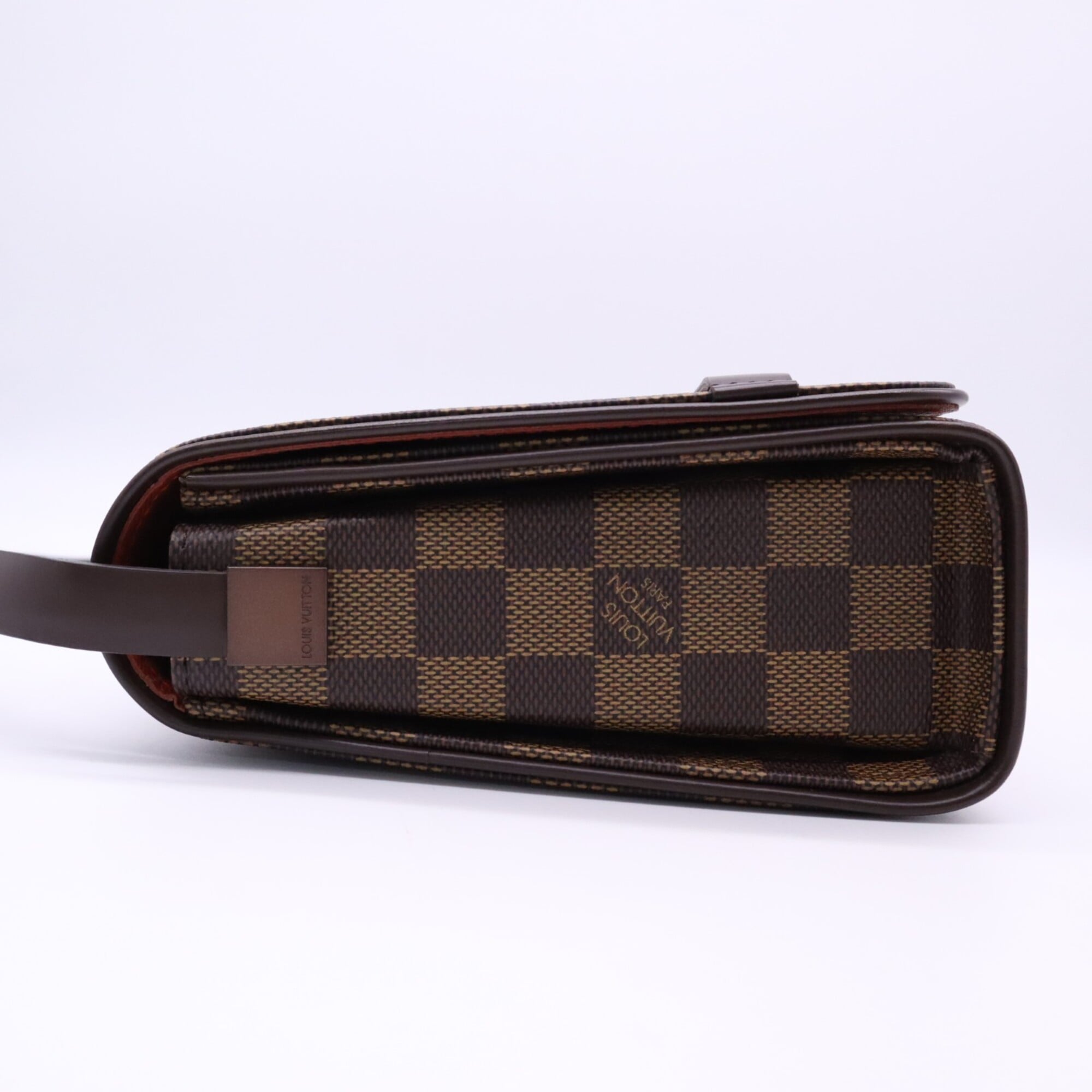 Louis Vuitton Damier Beige Brown Coated Canvas Leather Shoulder Bag (Pre-Owned)