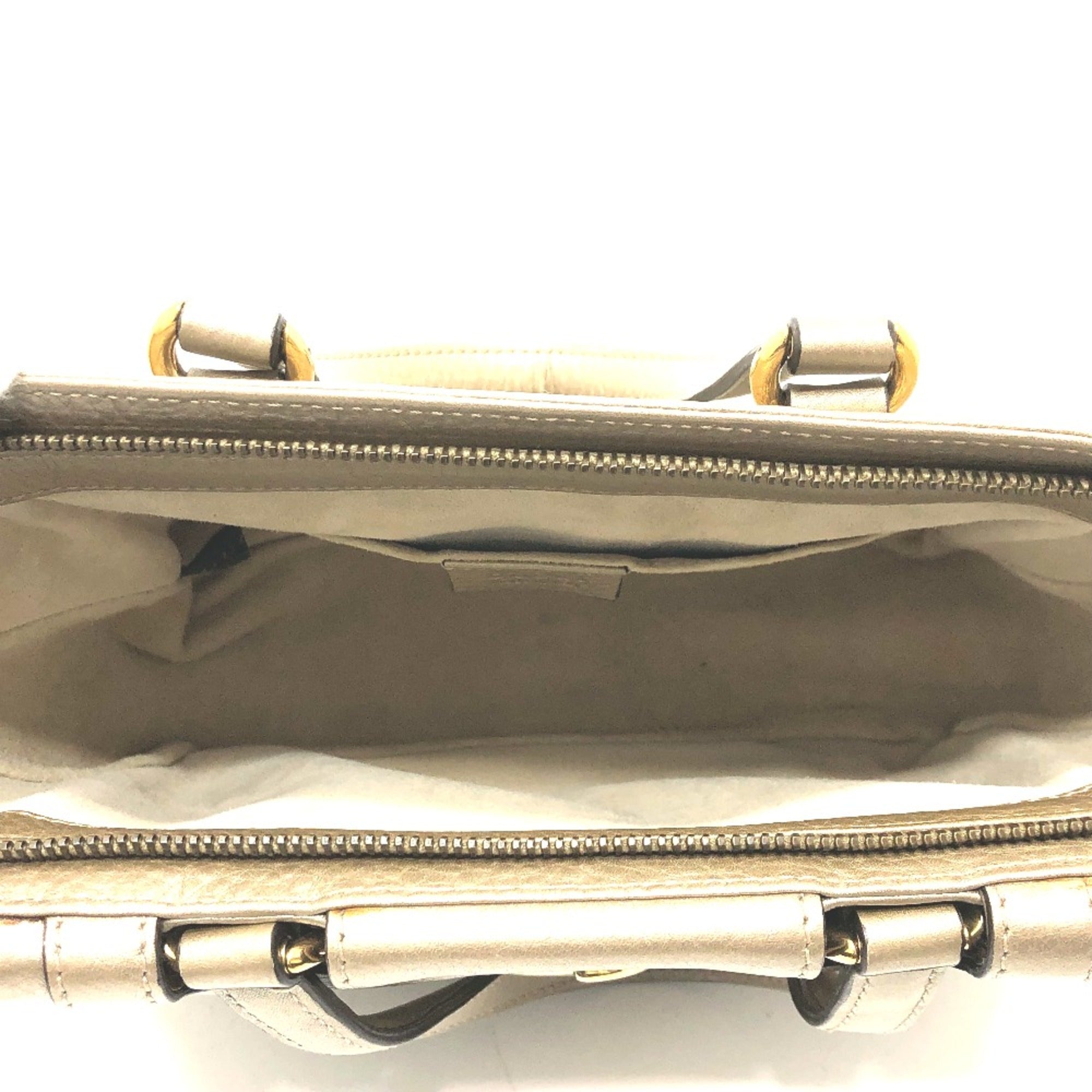 Gucci Gold Leather Handbag (Pre-Owned)