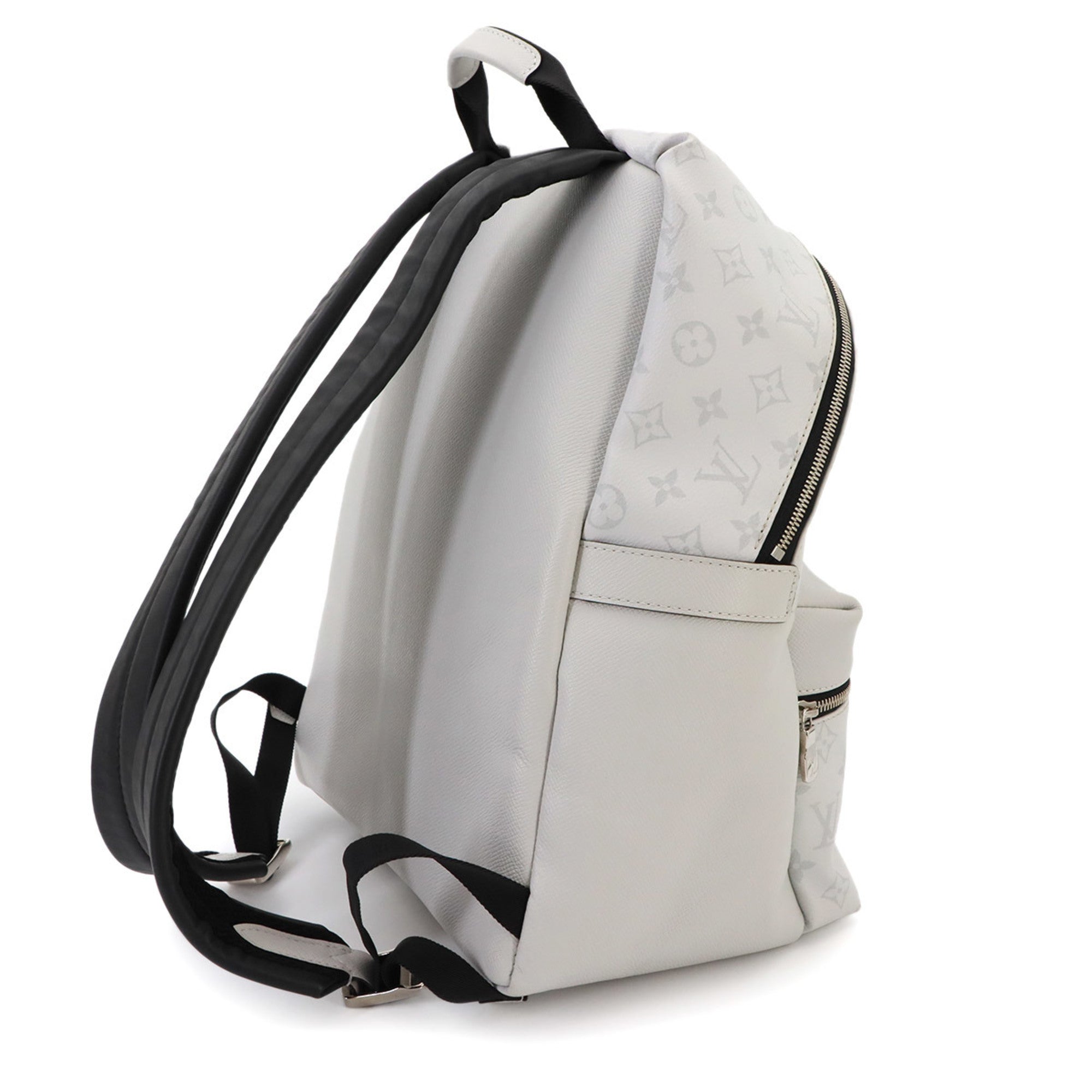 Louis Vuitton Blanc Taiga Leather Monogram Eclipse Backpack (Pre-Owned)