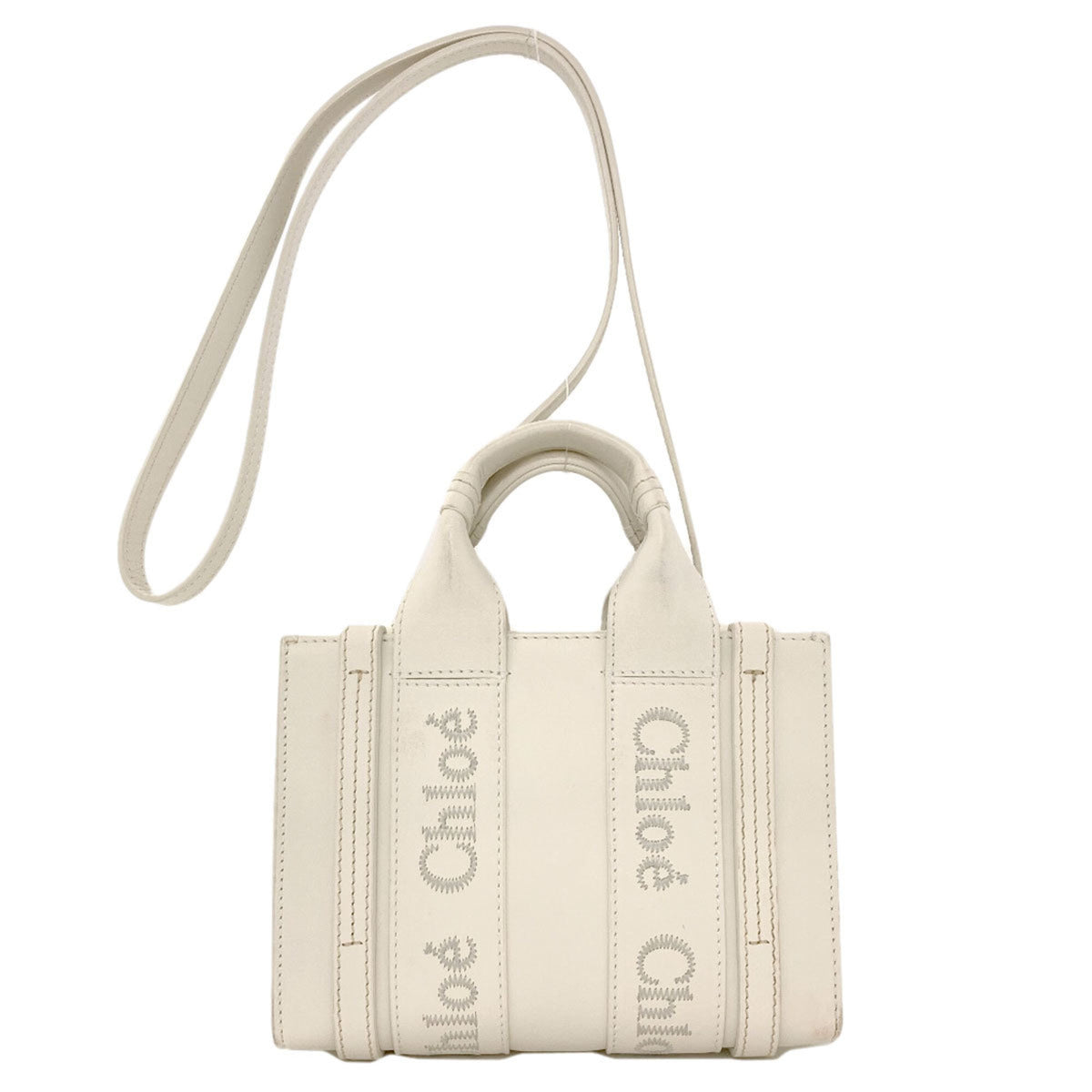 Chloé White Leather Handbag (Pre-Owned)