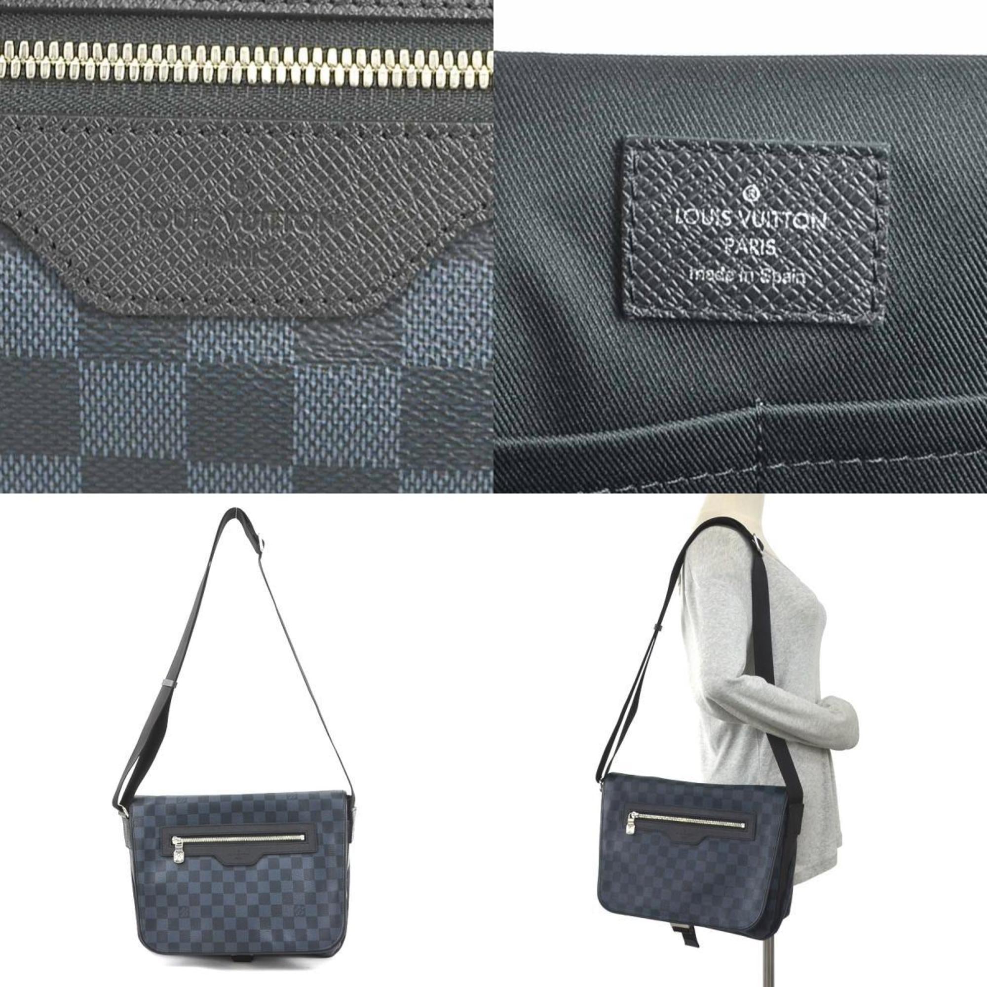 Louis Vuitton Damier Cobalt Navy Messenger Bag Shoulder Bag (Pre-Owned)