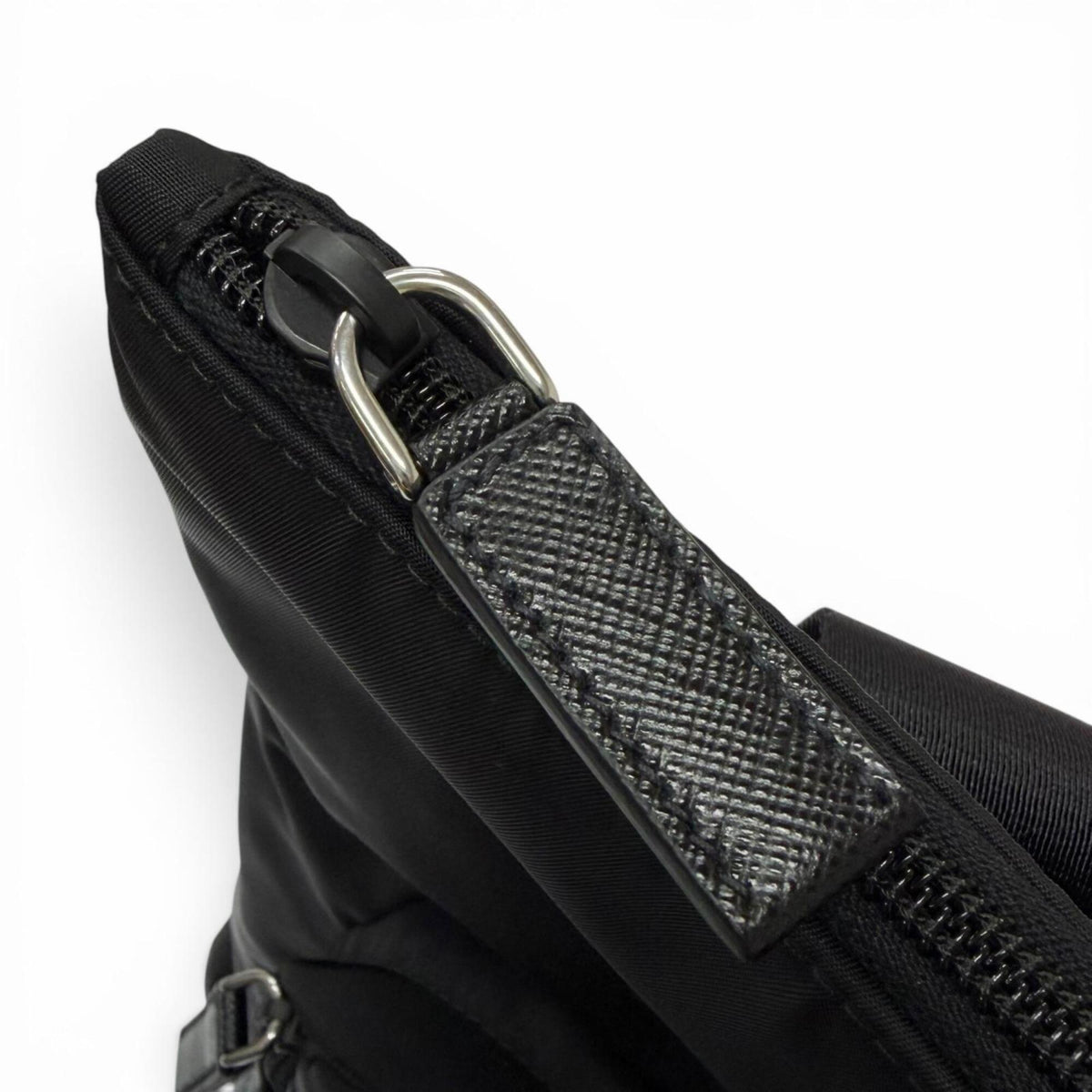 Prada Black Polyamide Leather Tote Bag (Pre-Owned)