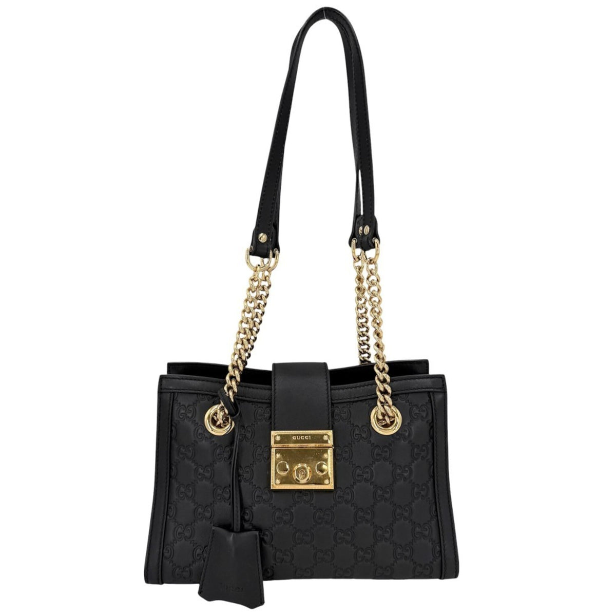 Gucci Black Leather Shoulder Bag (Pre-Owned)