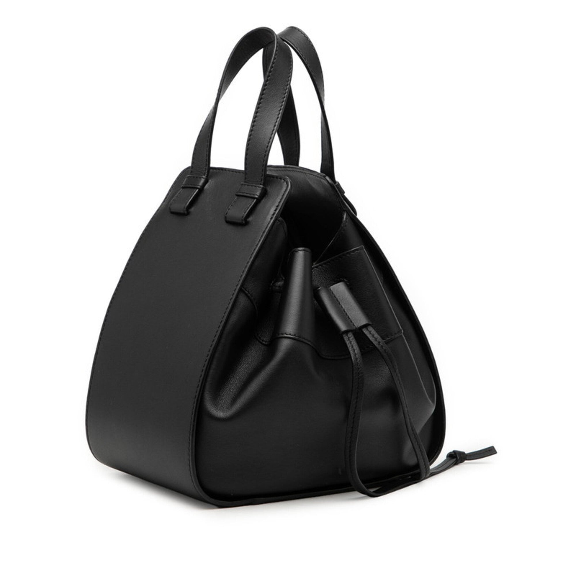 Loewe Hammock Black Leather Handbag Shoulder Bag (Pre-Owned)