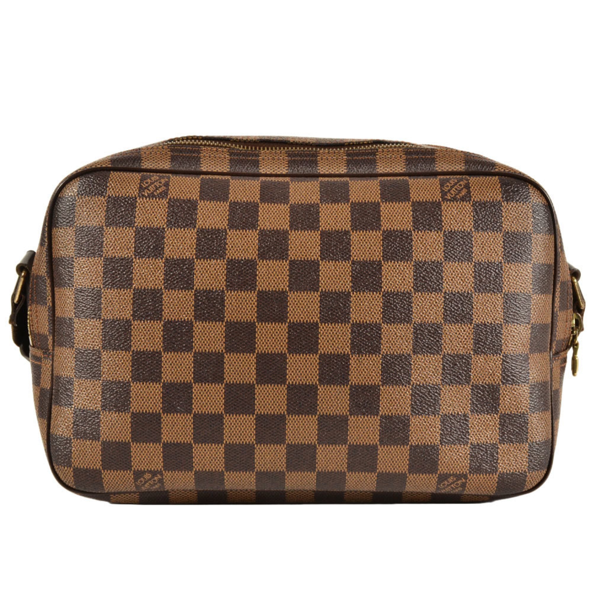 Louis Vuitton Brown Damier Canvas Ebene Damier Canvas Shoulder Bag (Pre-Owned)