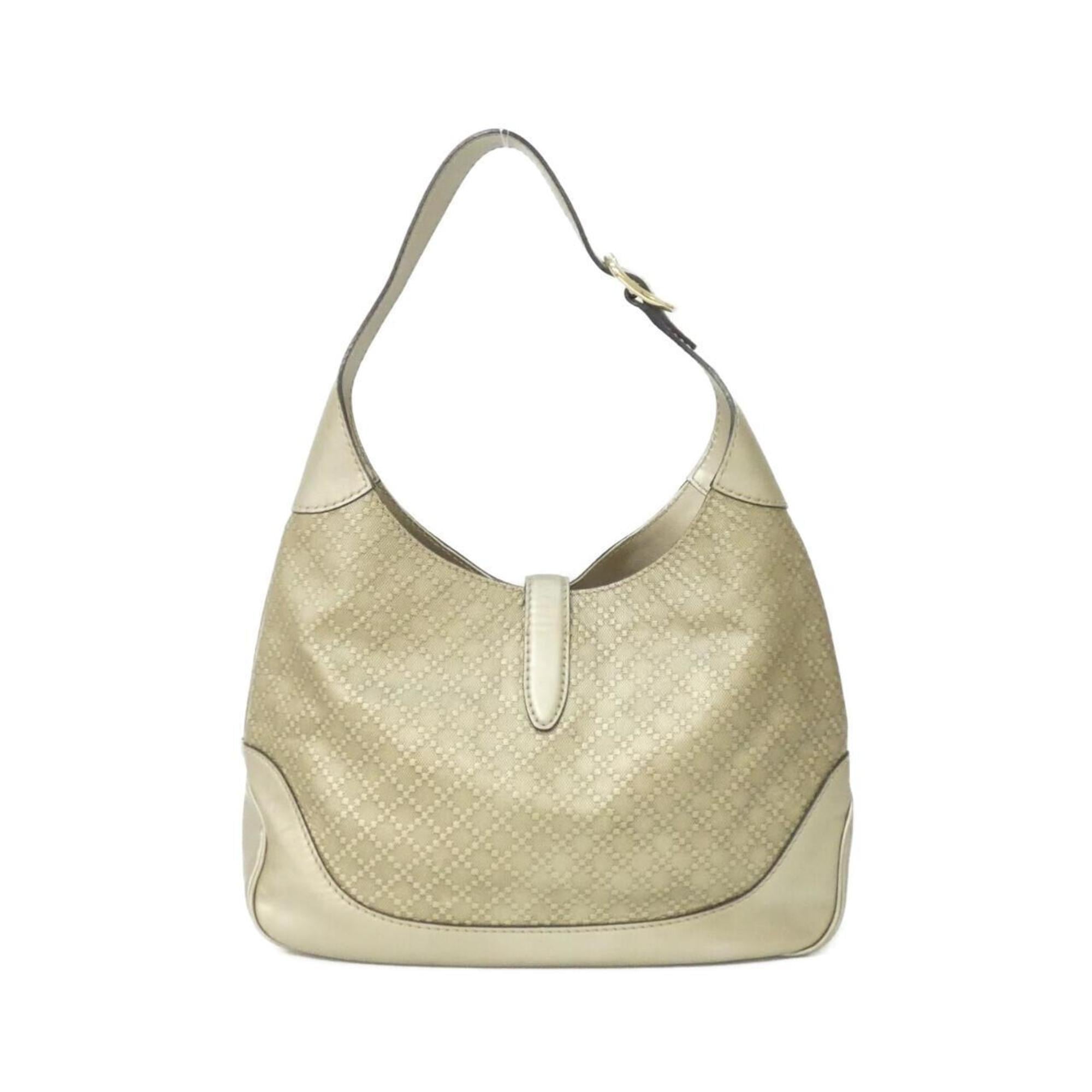 Gucci Champagne Leather Shoulder Bag (Pre-Owned)