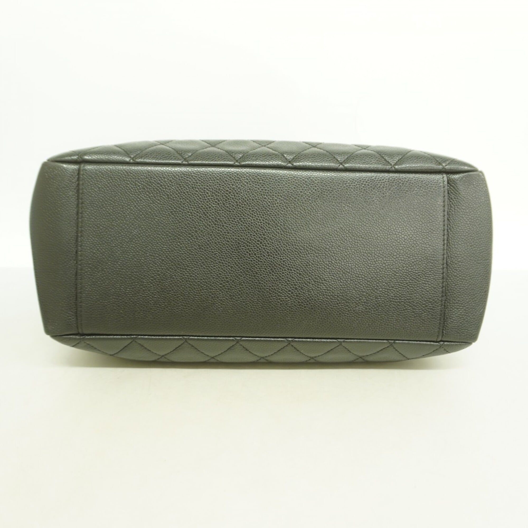 Chanel Black Grained Calfskin Tote Bag (Pre-Owned)