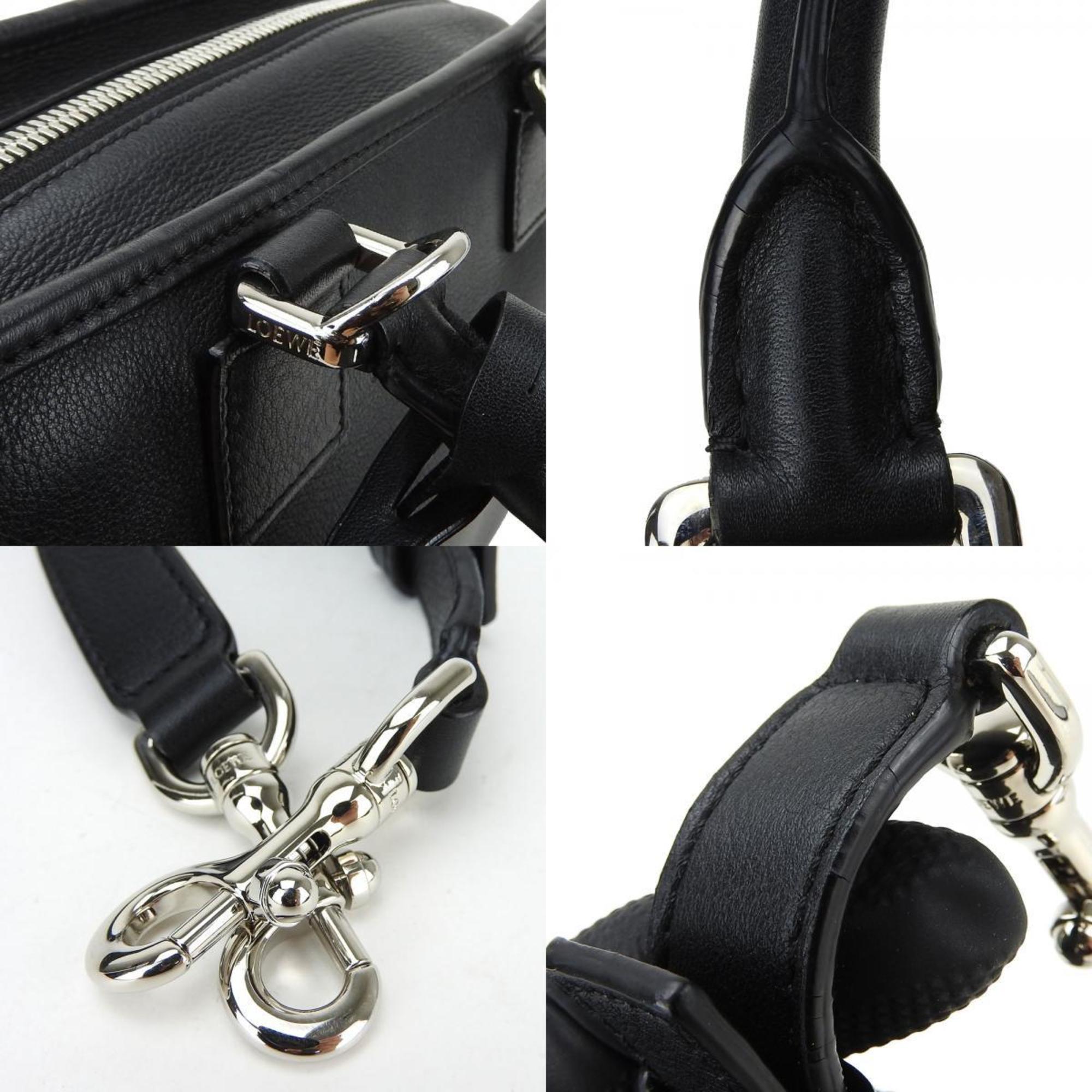 Loewe Amazona Black Leather Handbag (Pre-Owned)