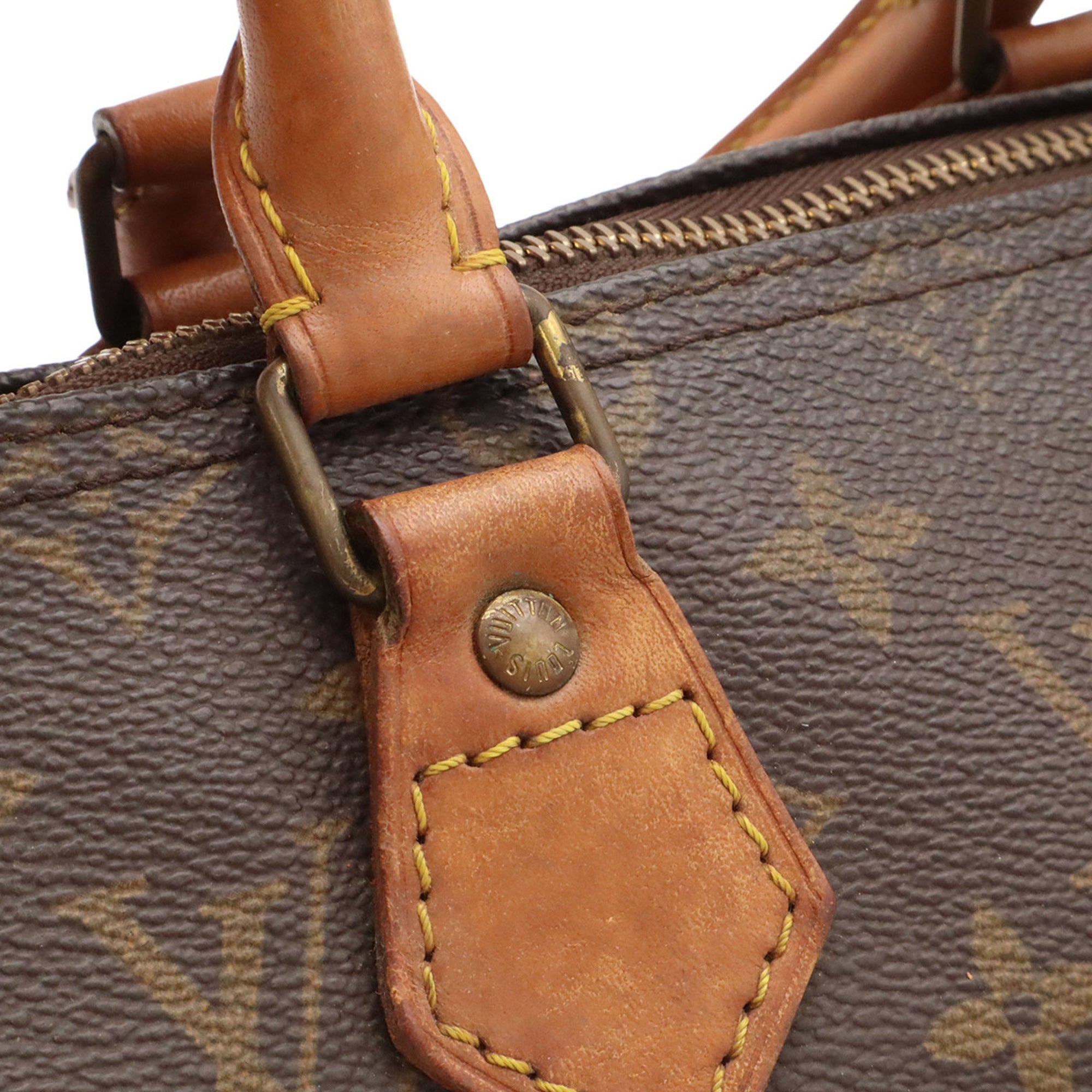Louis Vuitton Brown Monogram Canvas Handbag (Pre-Owned)