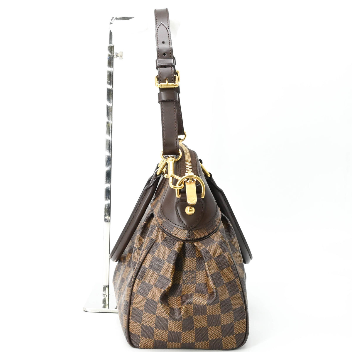 Louis Vuitton Damier Brown Ebene Damier Canvas Handbag Shoulder Bag (Pre-Owned)