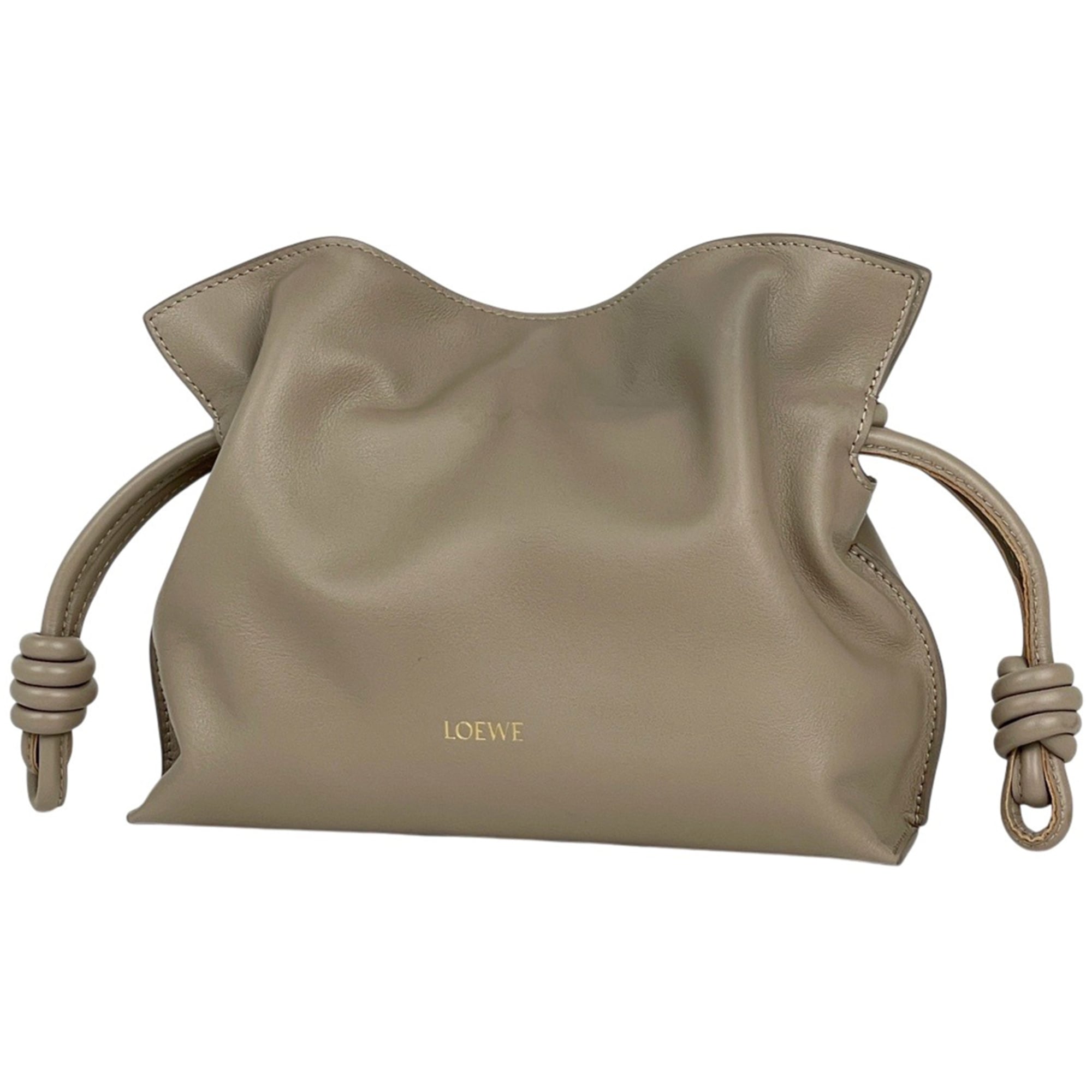 Loewe Beige Sand Leather Pouch (Pre-Owned)
