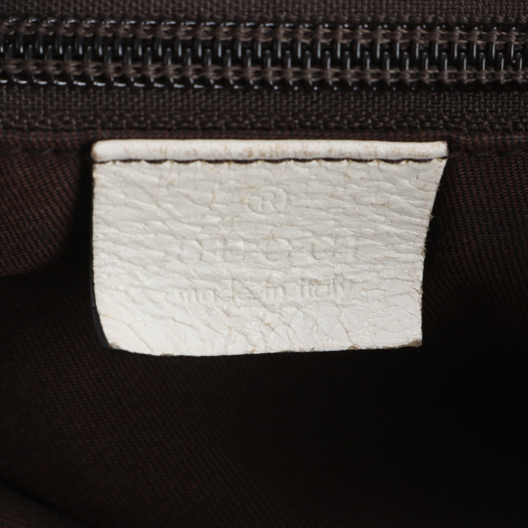 Gucci Beige White Gg Canvas Handbag Tote Bag (Pre-Owned)