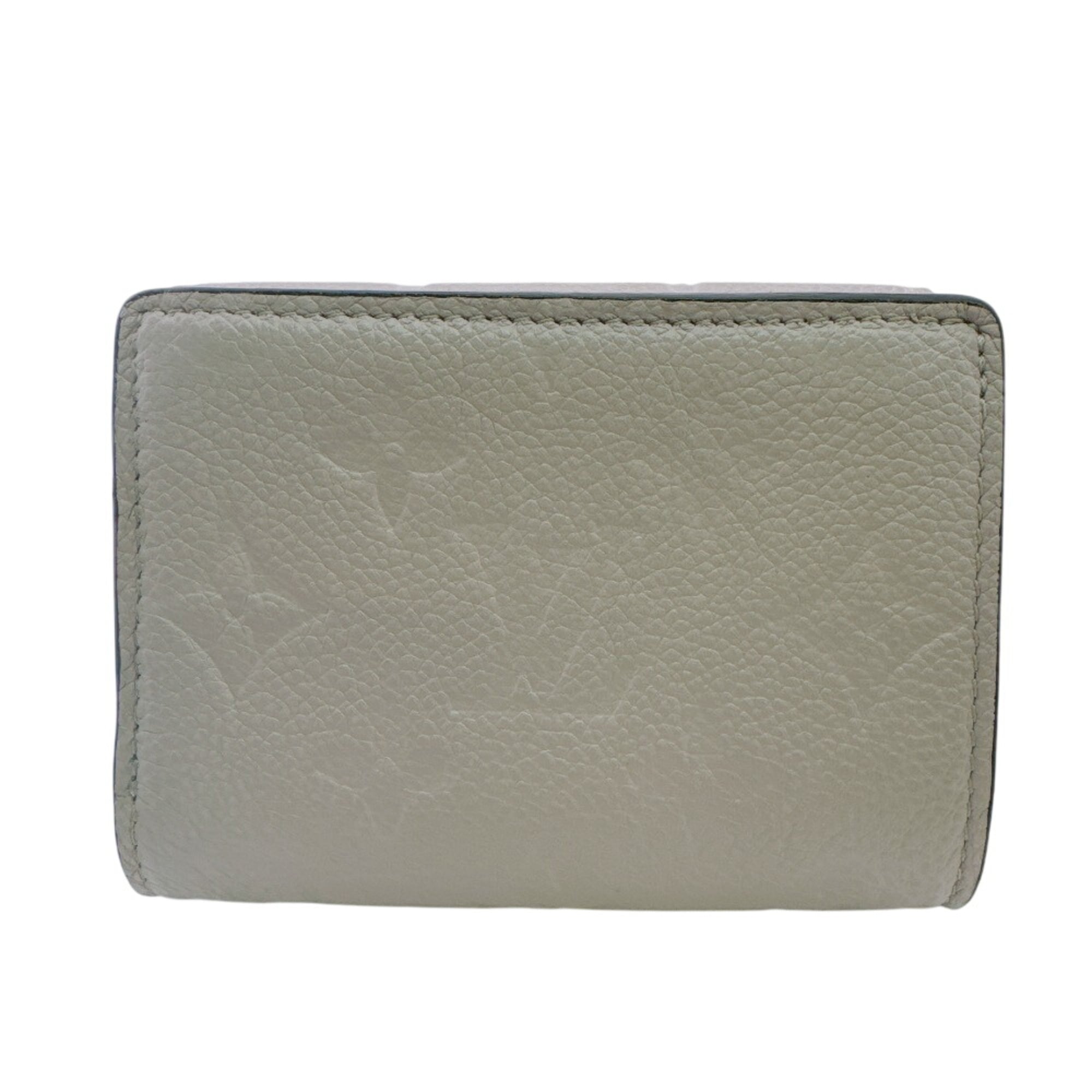 Louis Vuitton Beige Monogram Monogram Empreinte Wallet (Tri-Fold) (Pre-Owned)