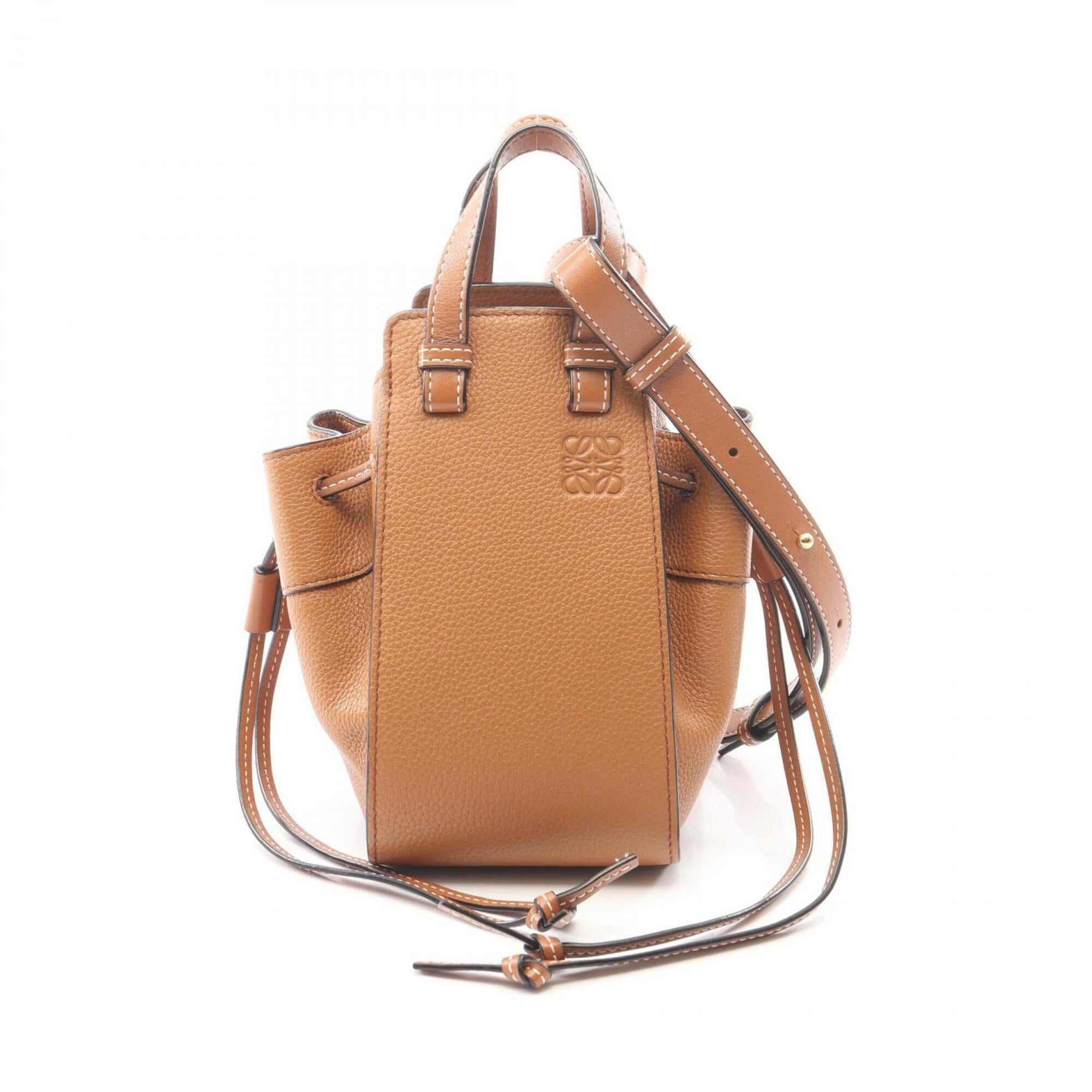Loewe Hammock Brown Leather Handbag (Pre-Owned)