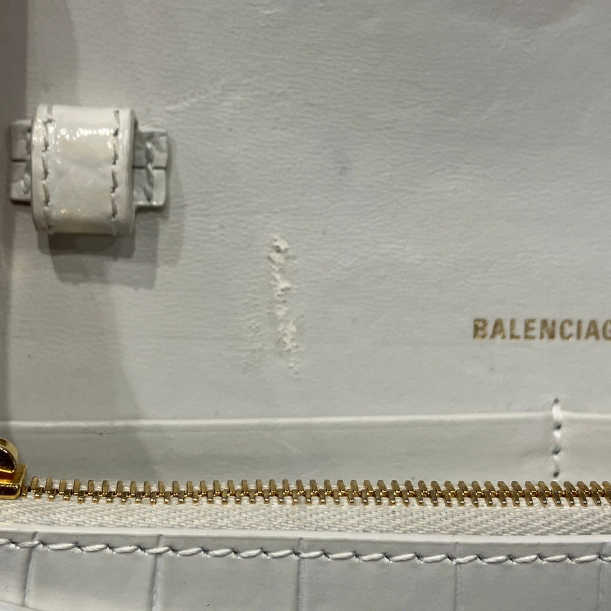 Balenciaga White Leather Shoulder Bag (Pre-Owned)