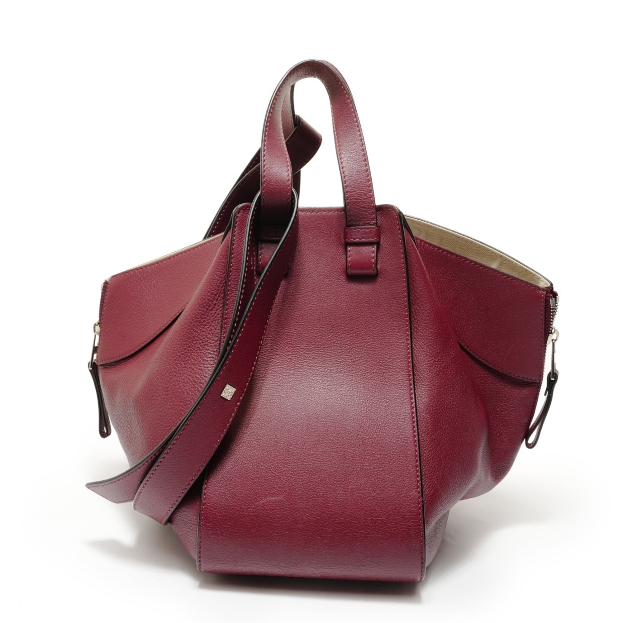 Loewe Hammock Red Color Leather Handbag (Pre-Owned)