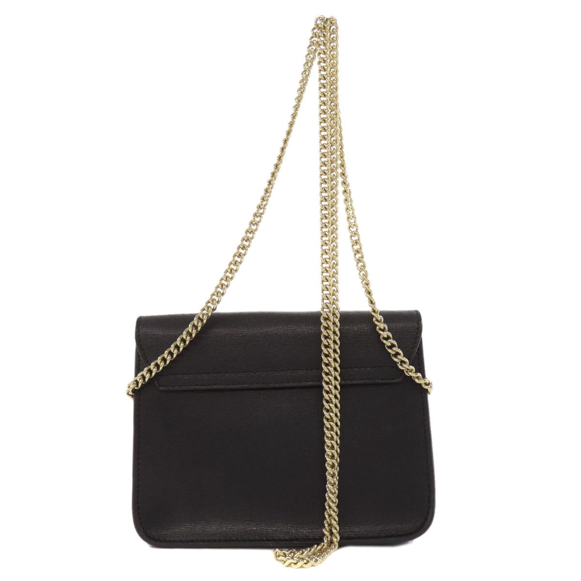 Furla Black Leather Shoulder Bag (Pre-Owned)