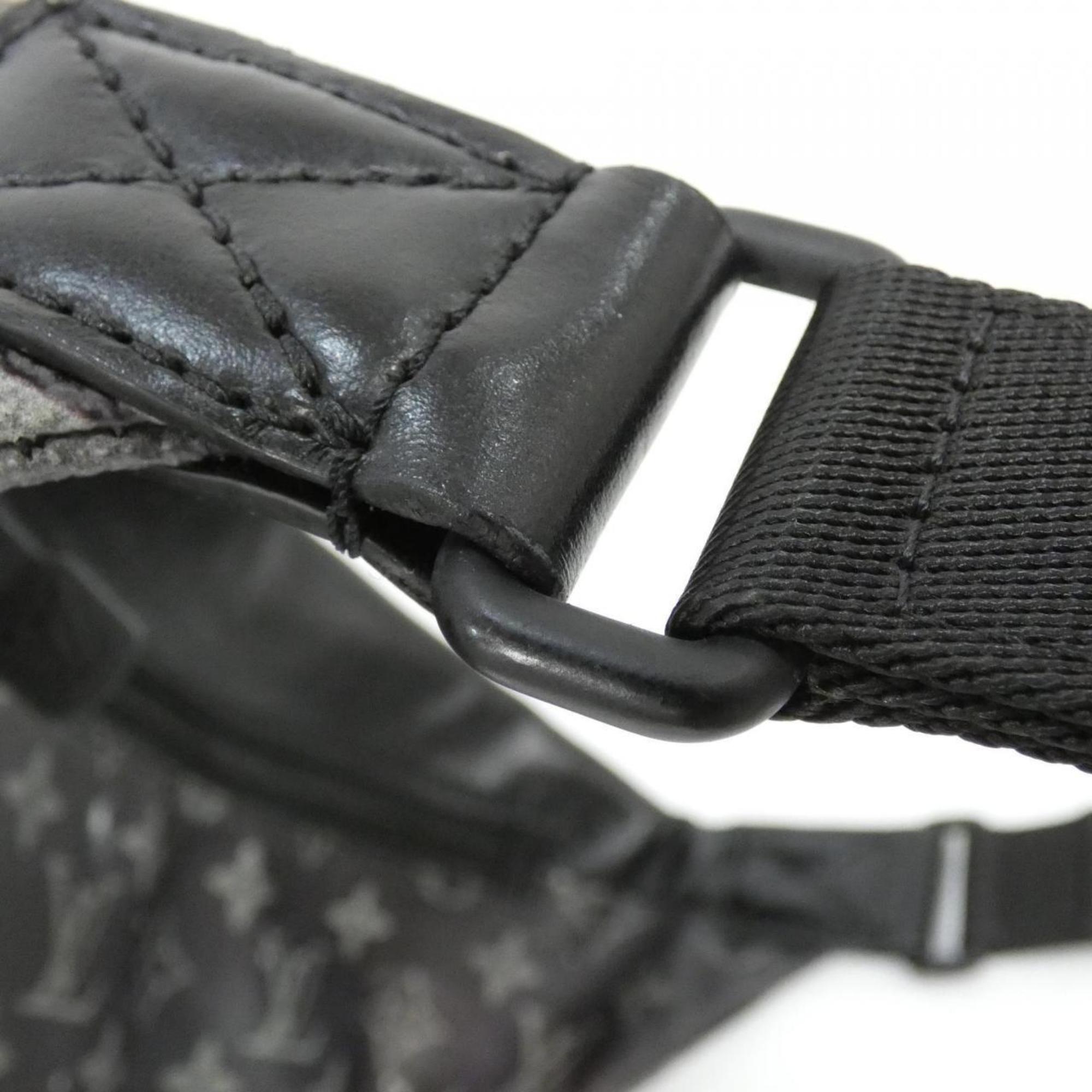 Louis Vuitton Black Coated Canvas Shoulder Bag (Pre-Owned)