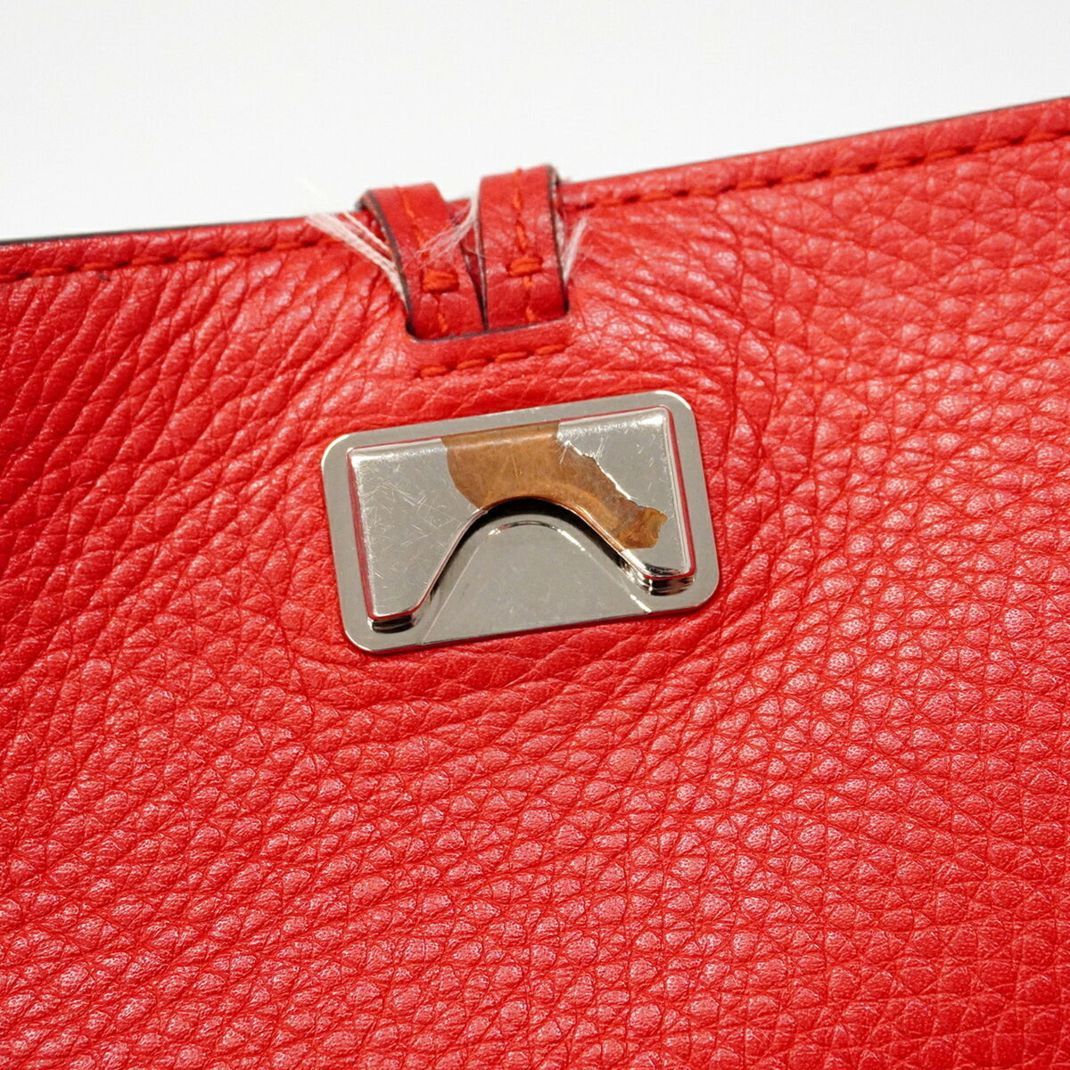 Gucci Red Color Leather Shoulder Bag (Pre-Owned)