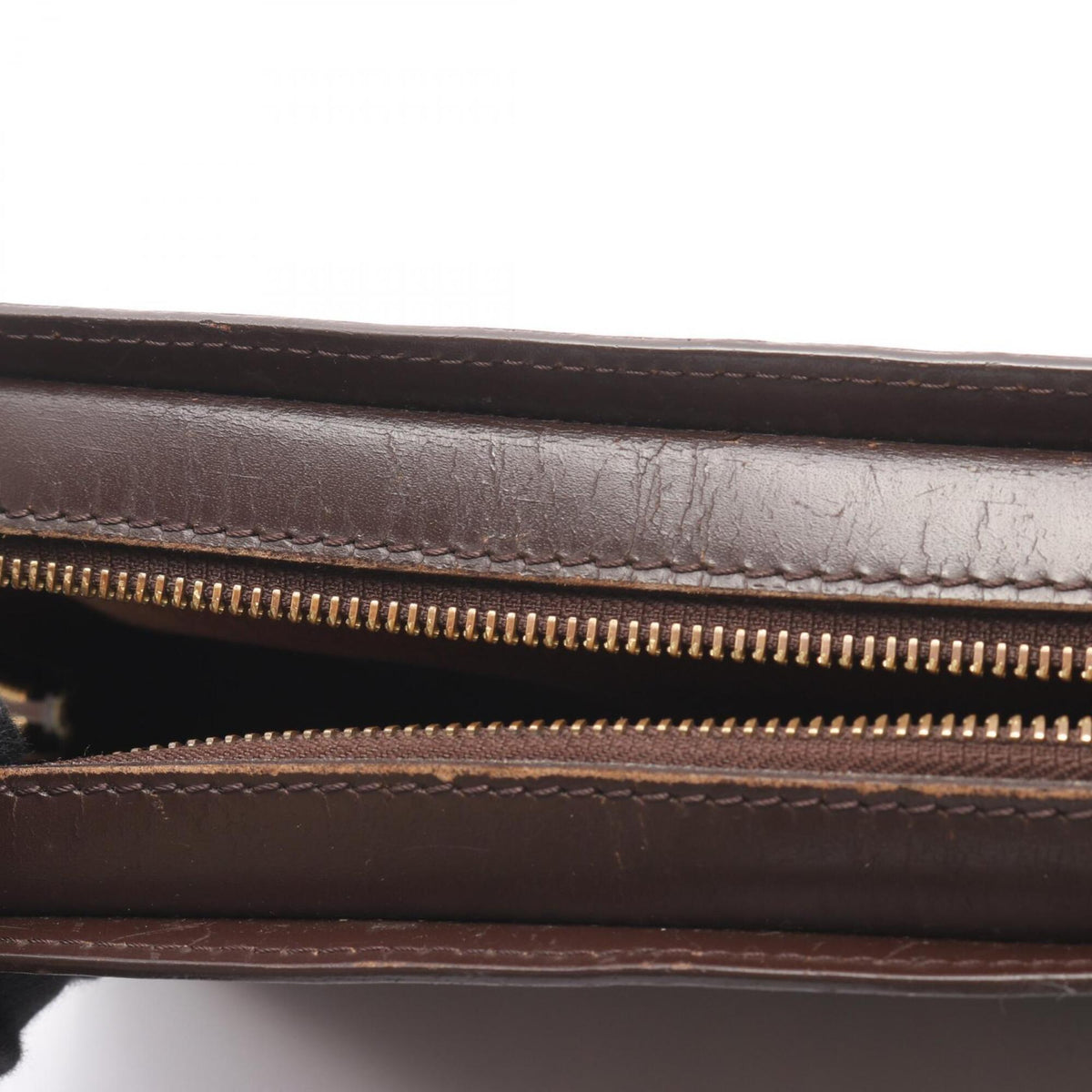 Louis Vuitton Brown Damier Canvas Coated Canvas Leather Clutch Bag (Pre-Owned)
