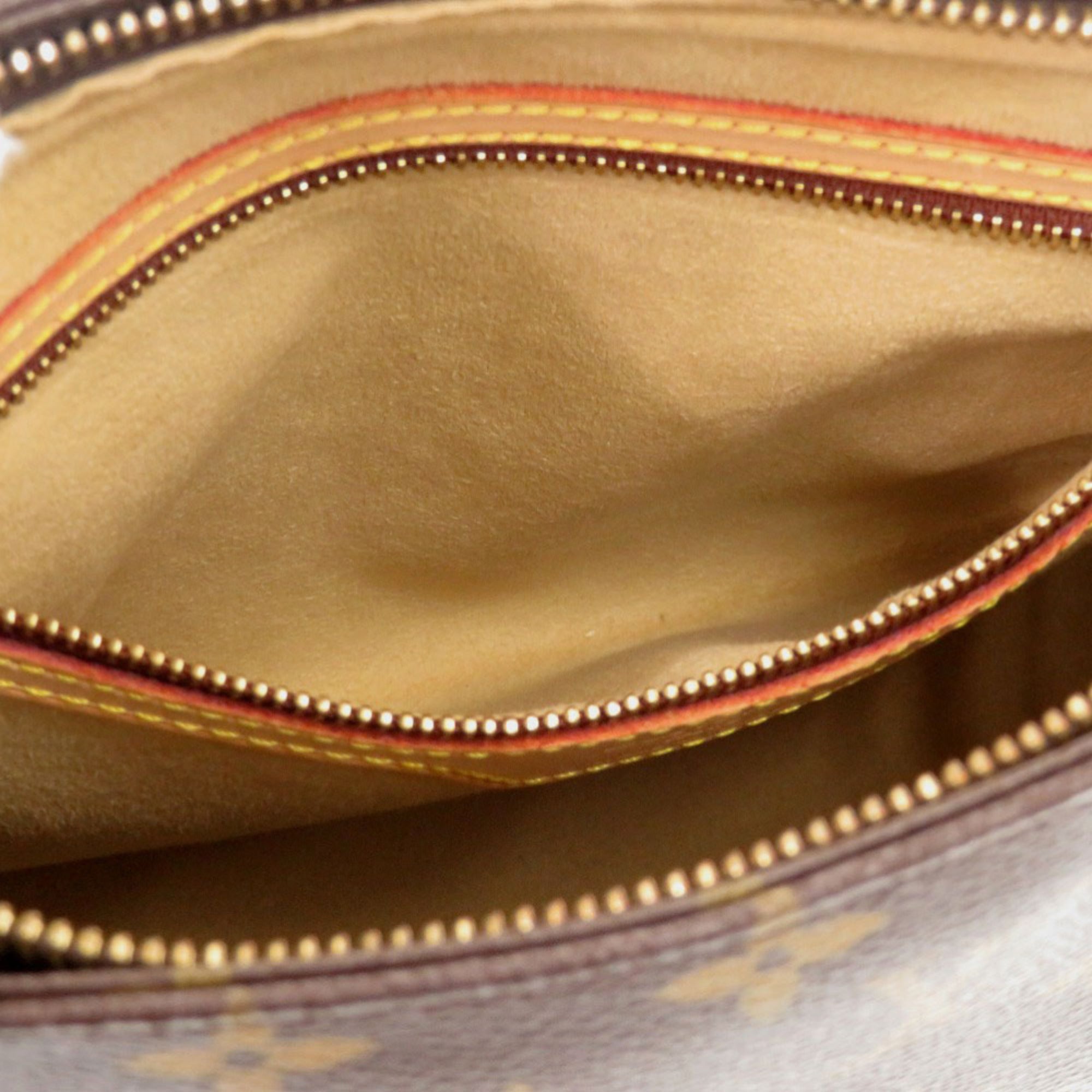 Louis Vuitton Brown Monogram Canvas Pvc Coated Canvas Leather Shoulder Bag (Pre-Owned)