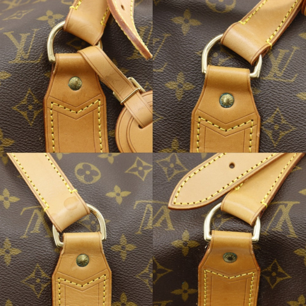 Louis Vuitton Brown Monogram Canvas Boston Bag (Pre-Owned)