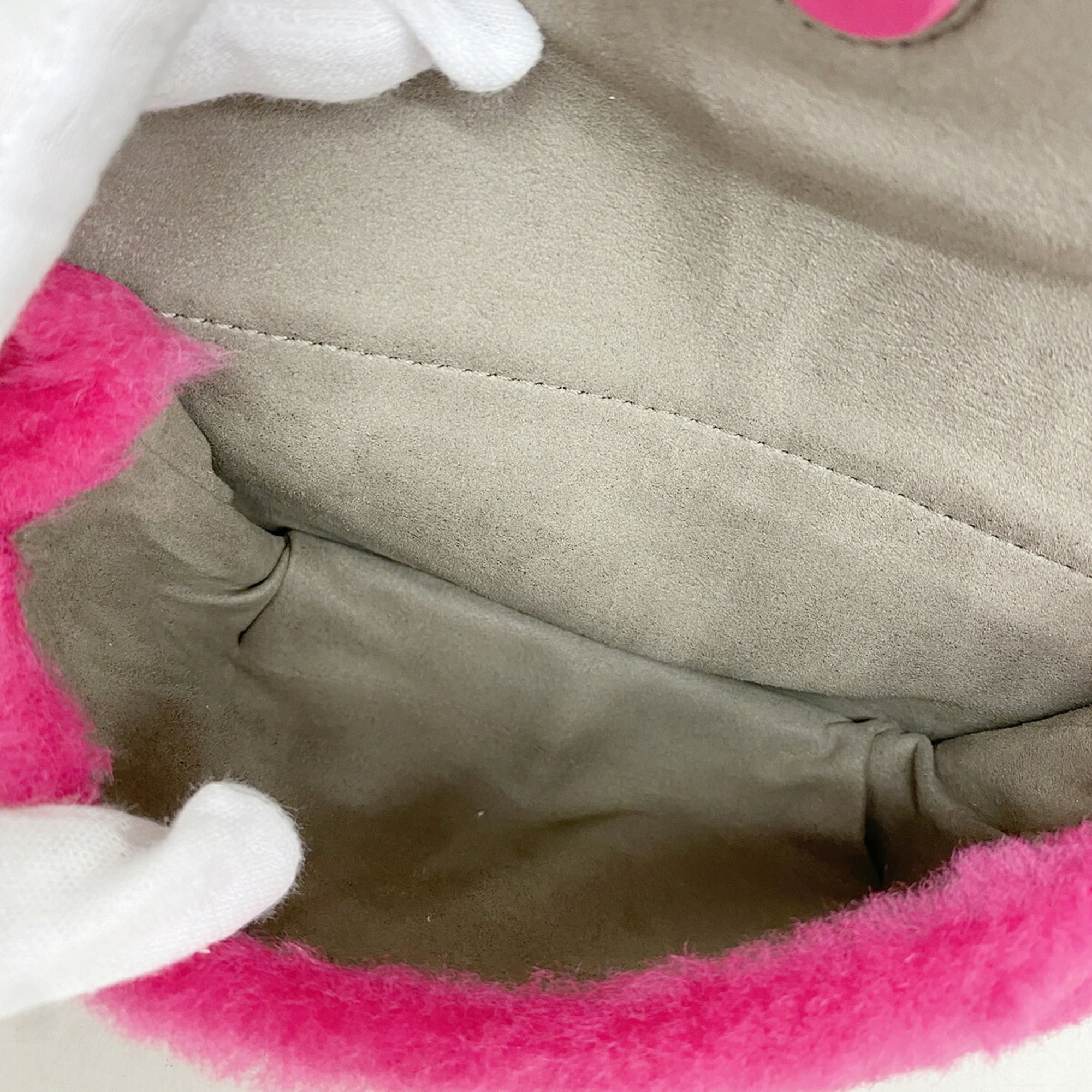 Fendi Pink Fur Shoulder Bag (Pre-Owned)