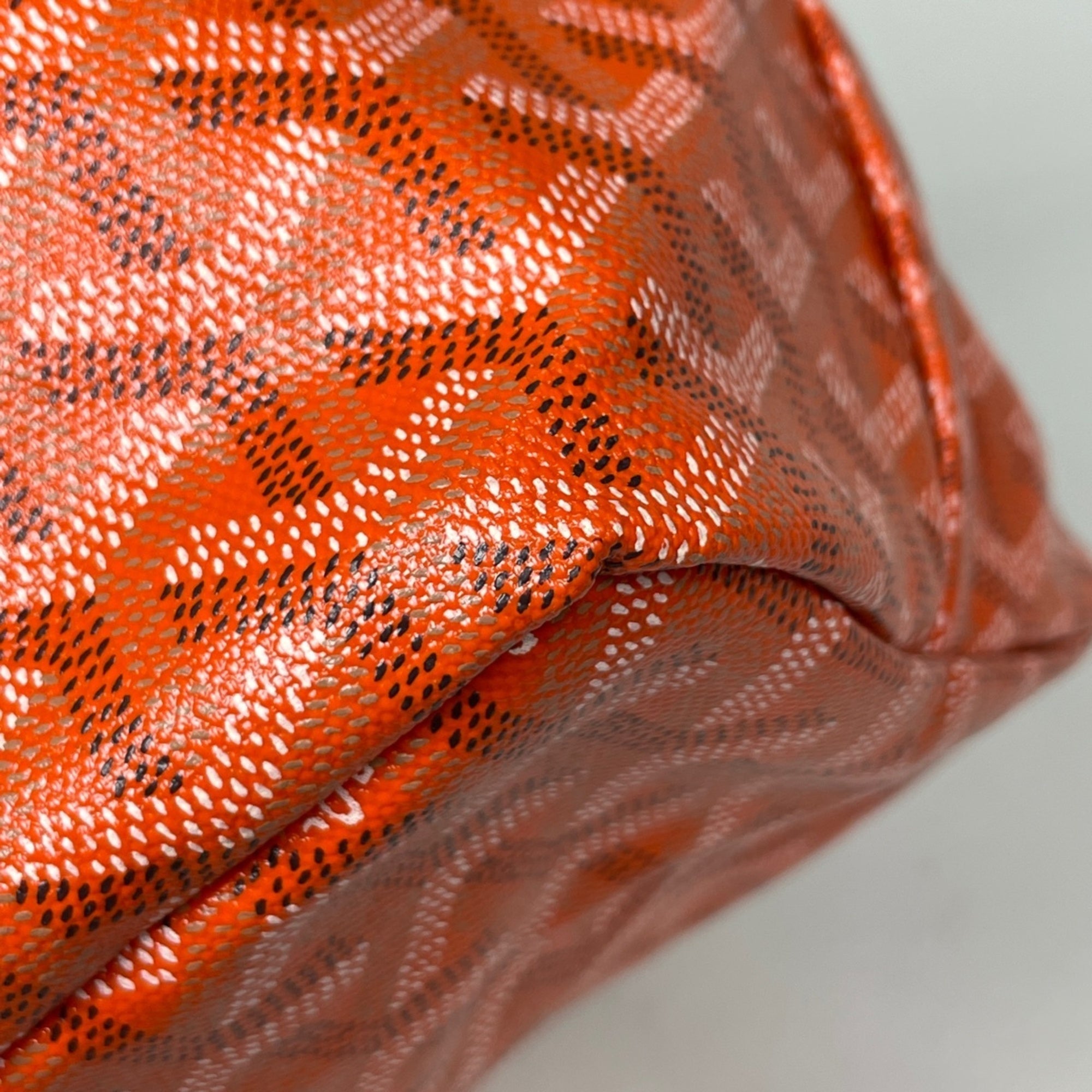 Goyard Orange Coated Canvas Leather Tote Bag (Pre-Owned)