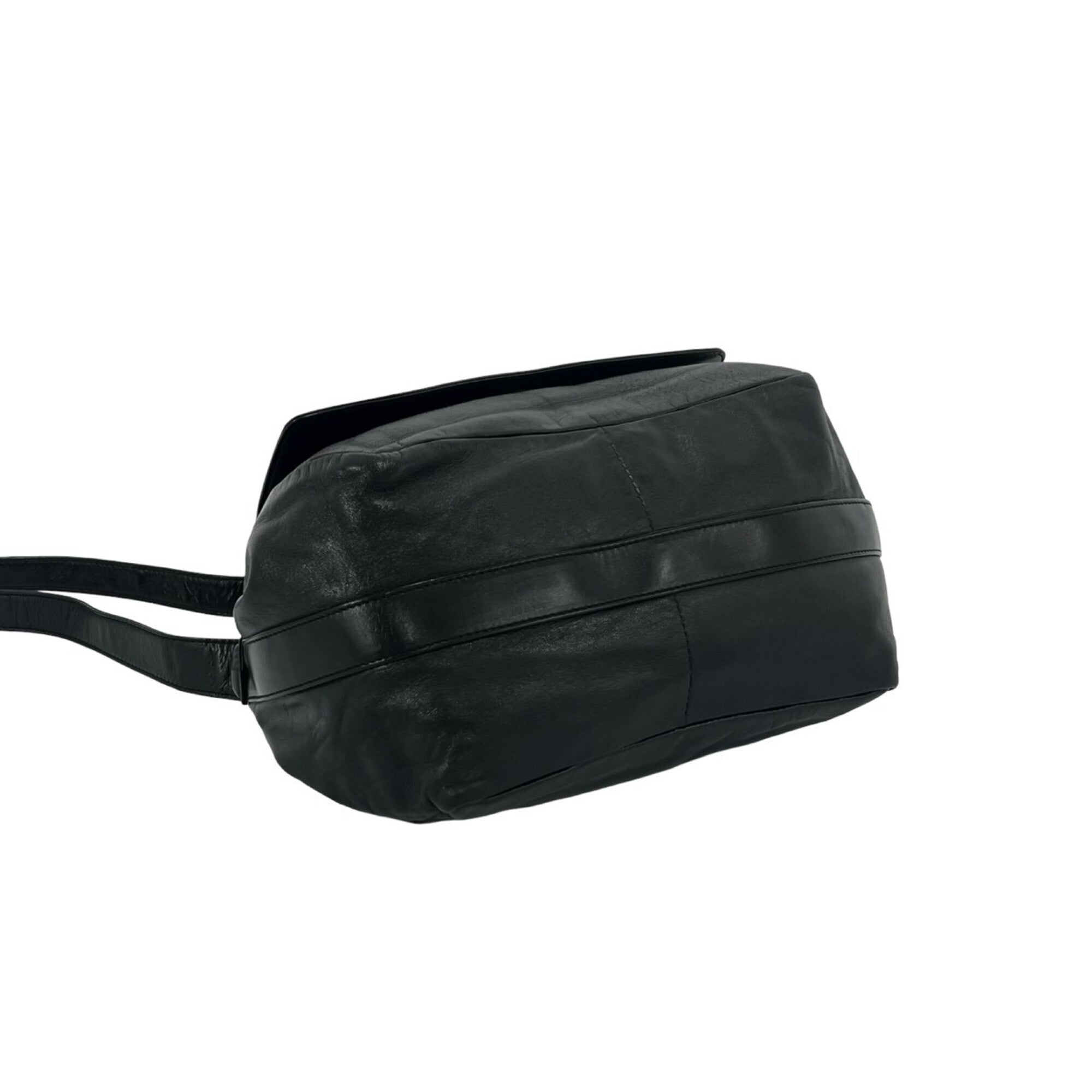 Loewe Black Leather Pochette Shoulder Bag (Pre-Owned)