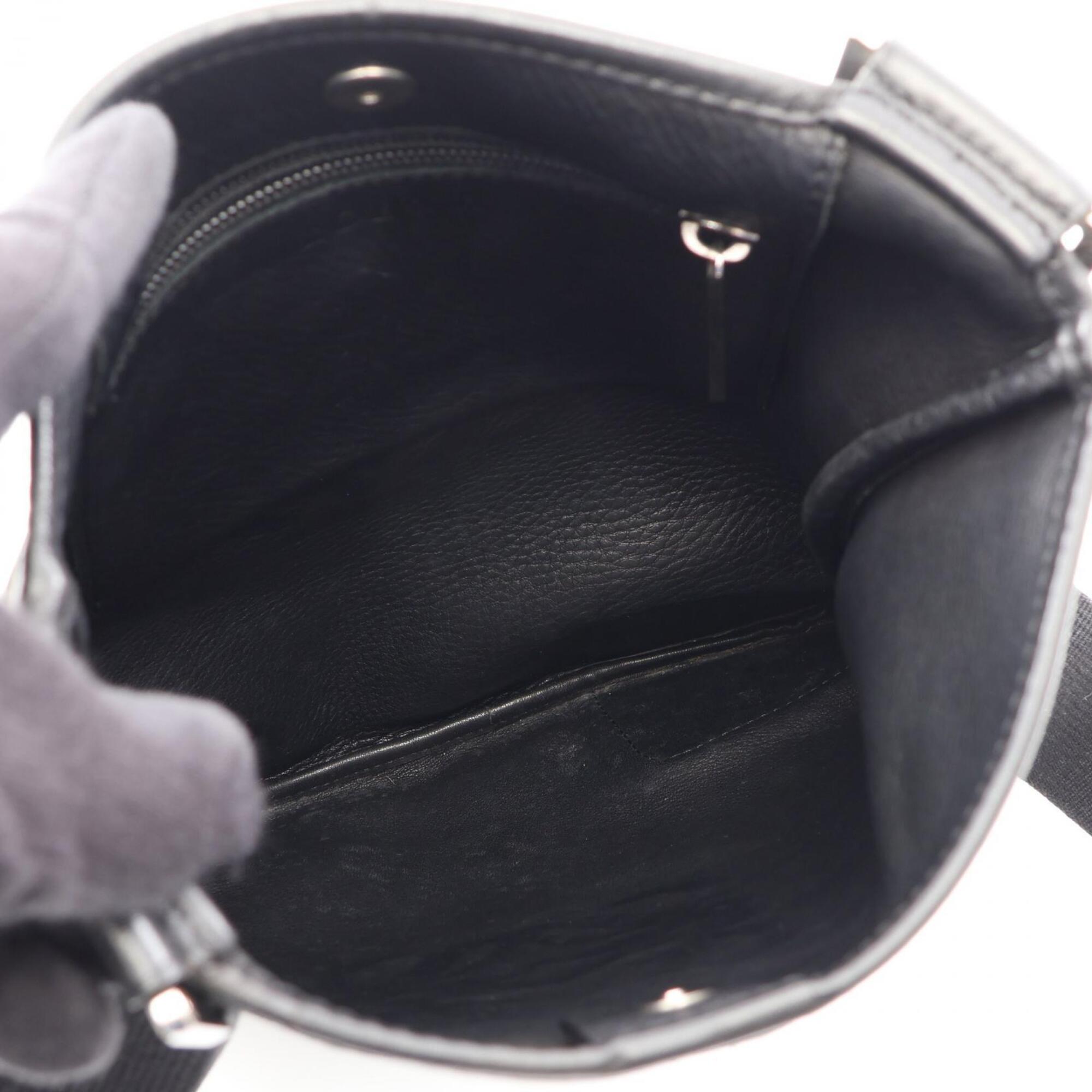 Loewe Black Suede Leather Handbag Shoulder Bag (Pre-Owned)