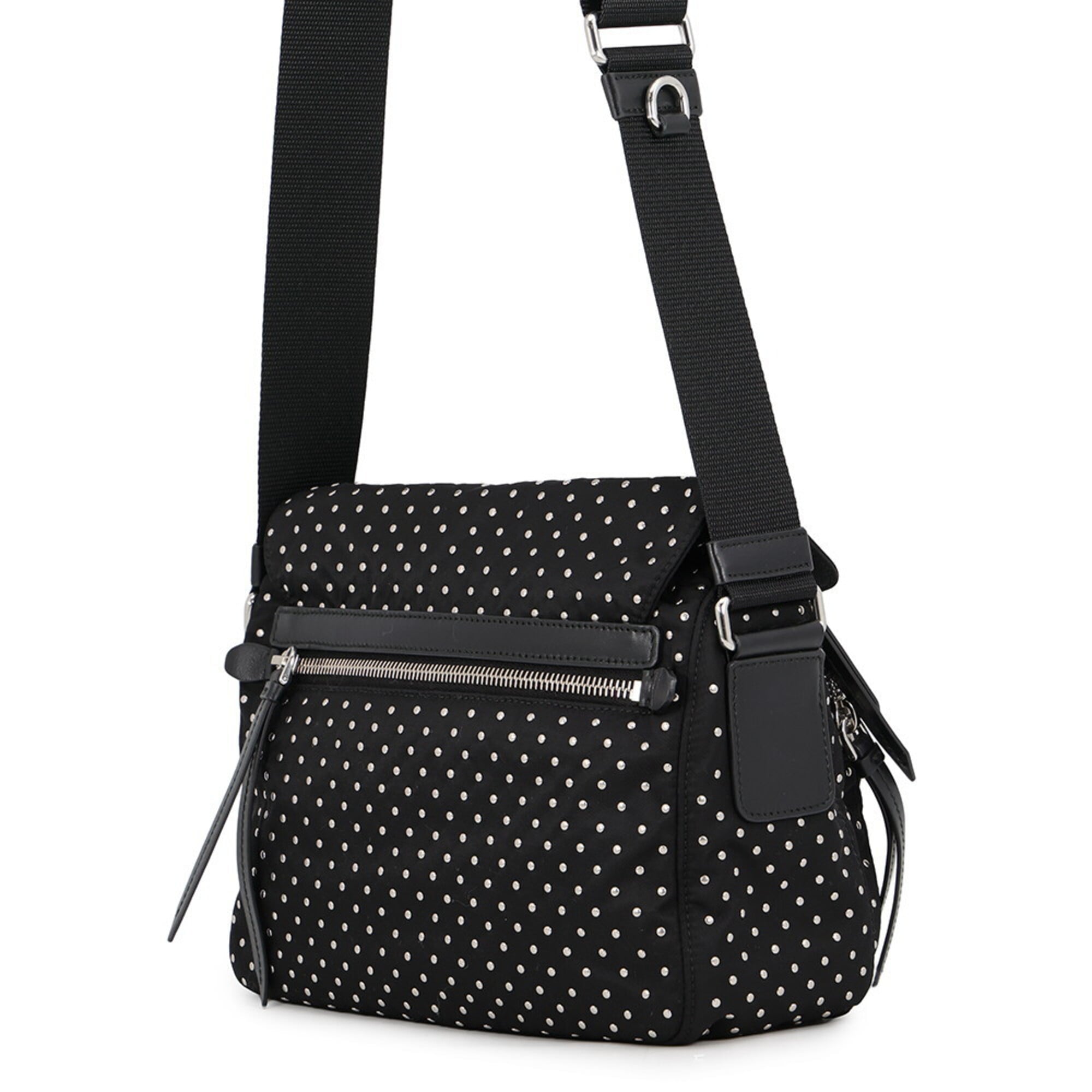 Prada Black Nylon Handbag Shoulder Bag (Pre-Owned)