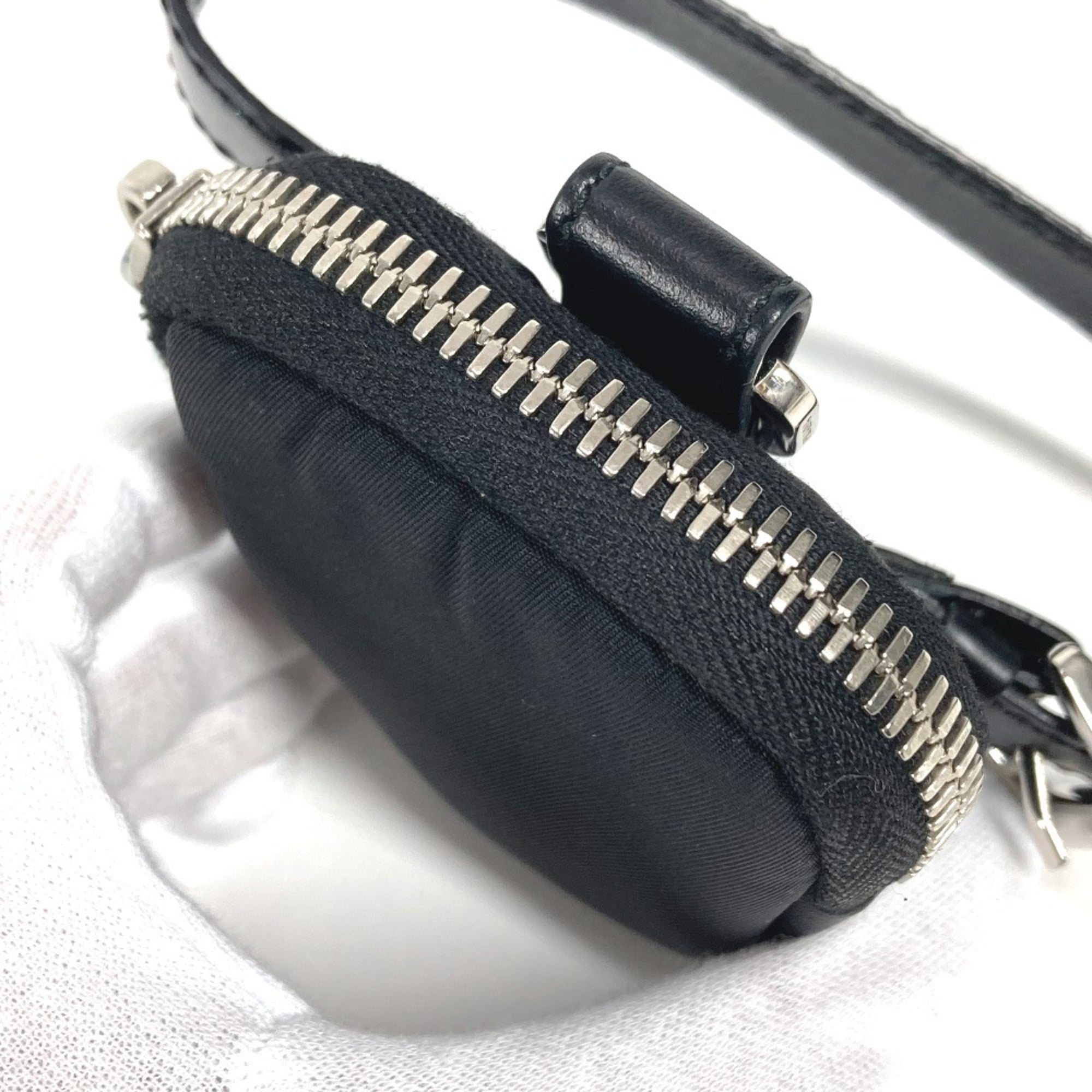Prada Black Nylon Leather Fanny Pack Pouch (Pre-Owned)
