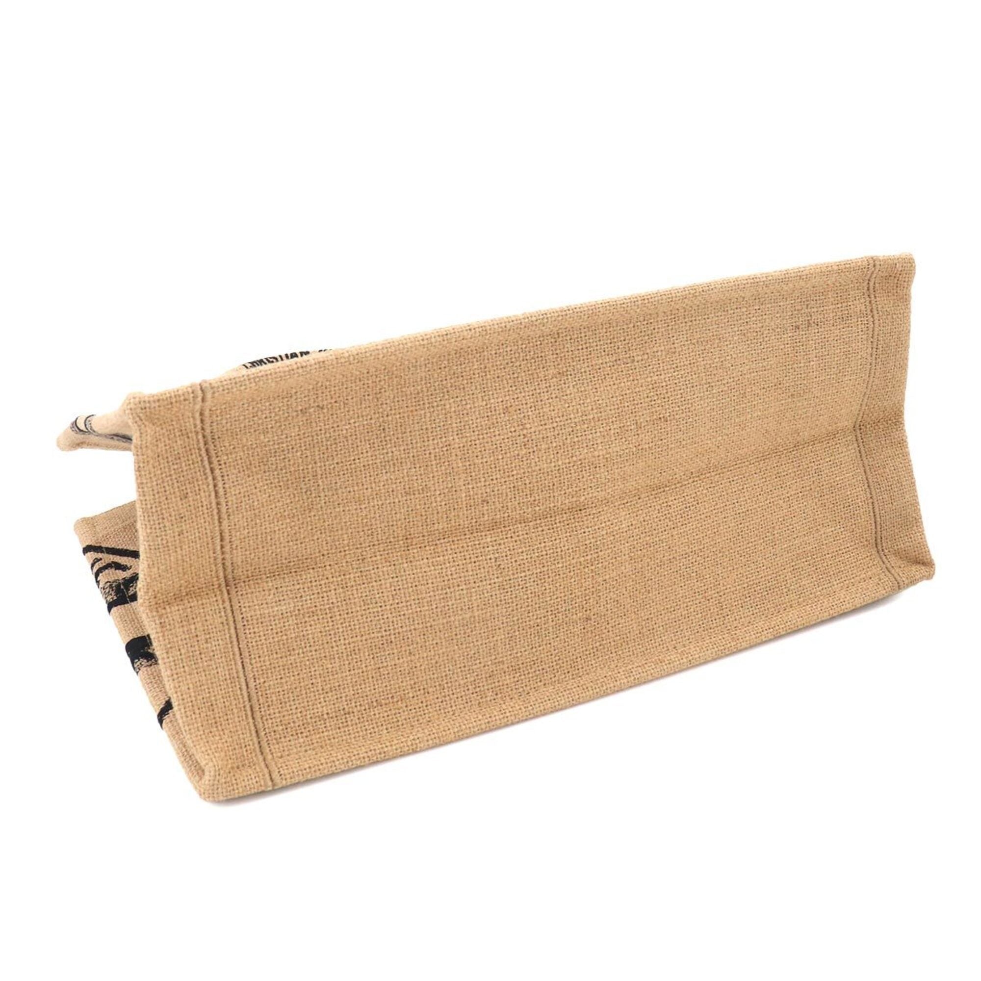 Christian Dior Beige Canvas Handbag Tote Bag (Pre-Owned)