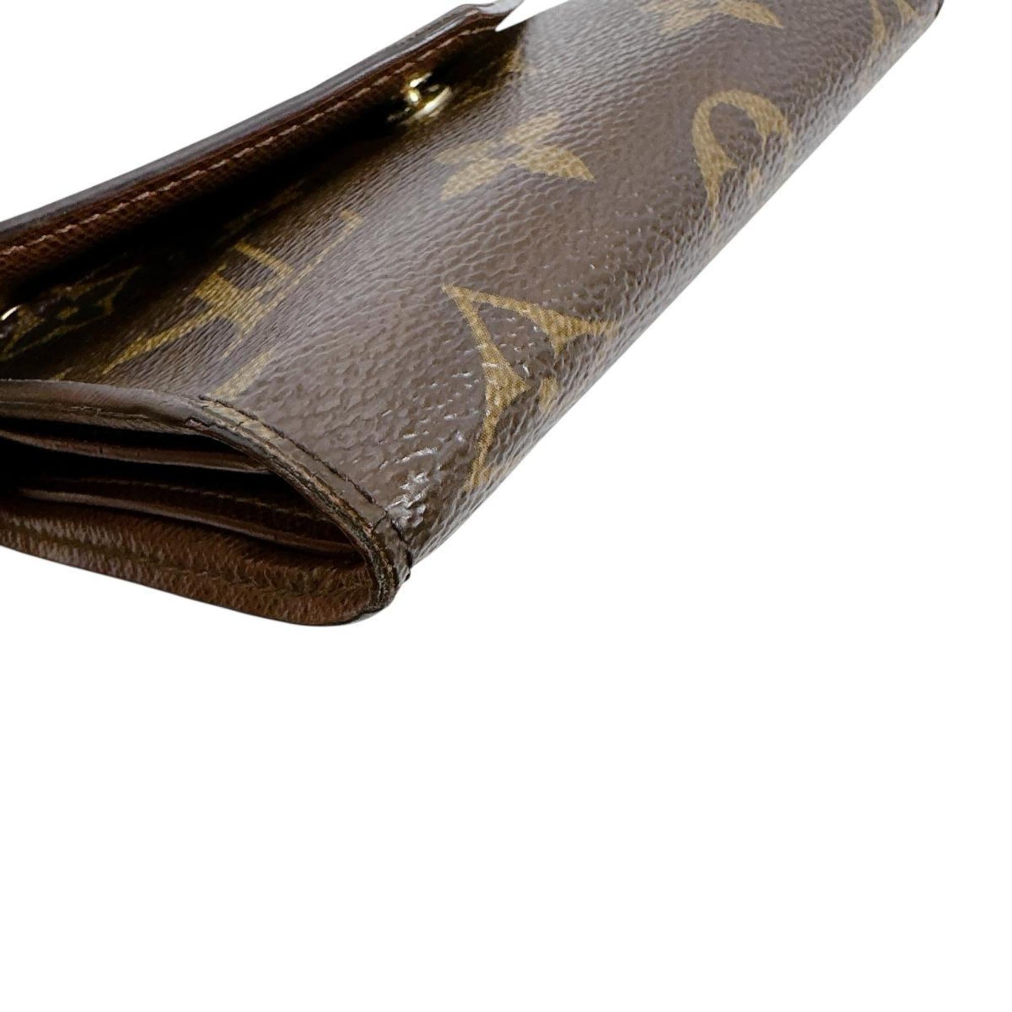 Louis Vuitton Monogram Brown Monogram Wallet (Tri-Fold) (Pre-Owned)