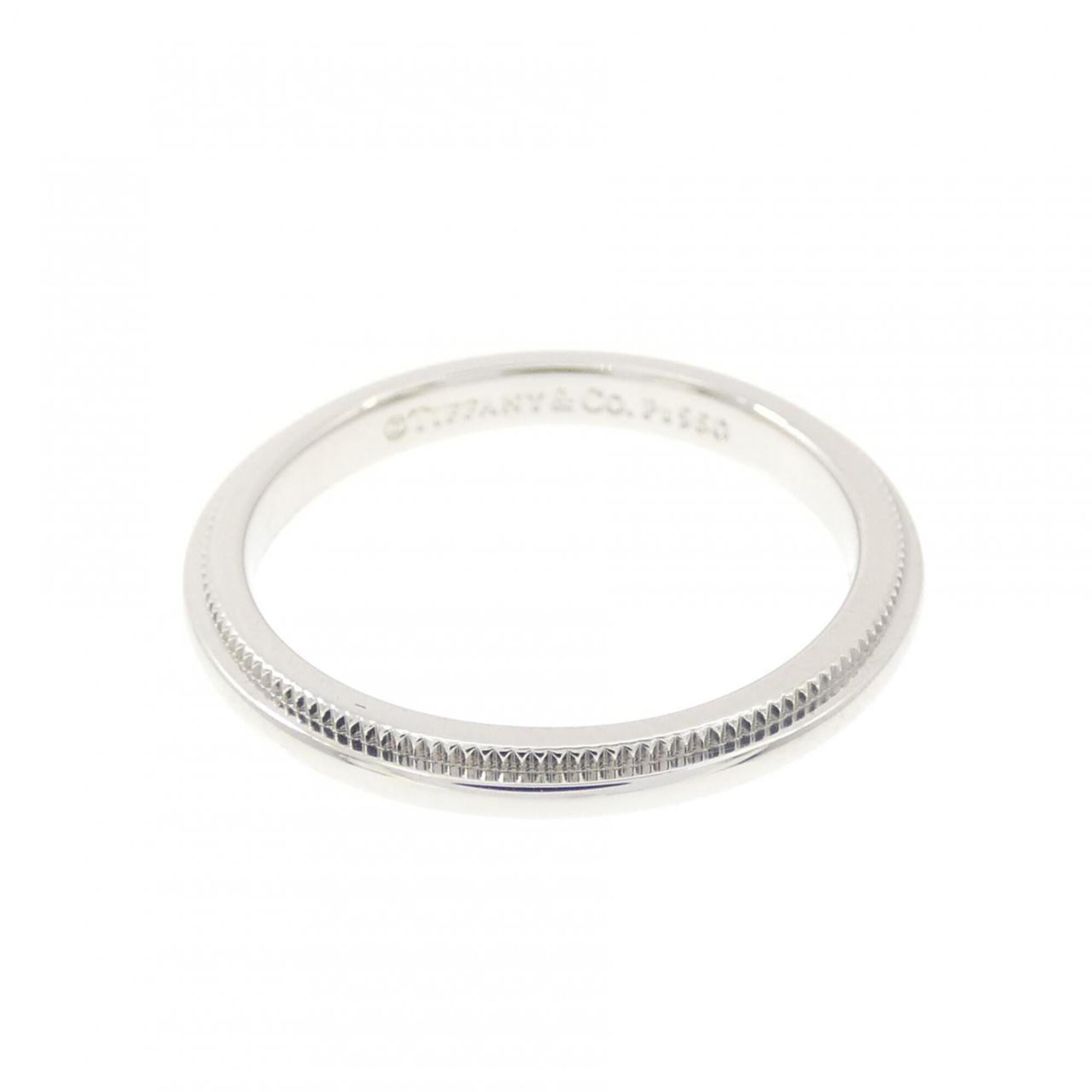 Tiffany Silver Platinum 950 Band Ring (Pre-Owned)