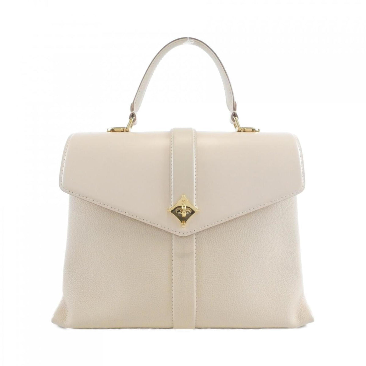 Louis Vuitton Cream Leather Handbag (Pre-Owned)