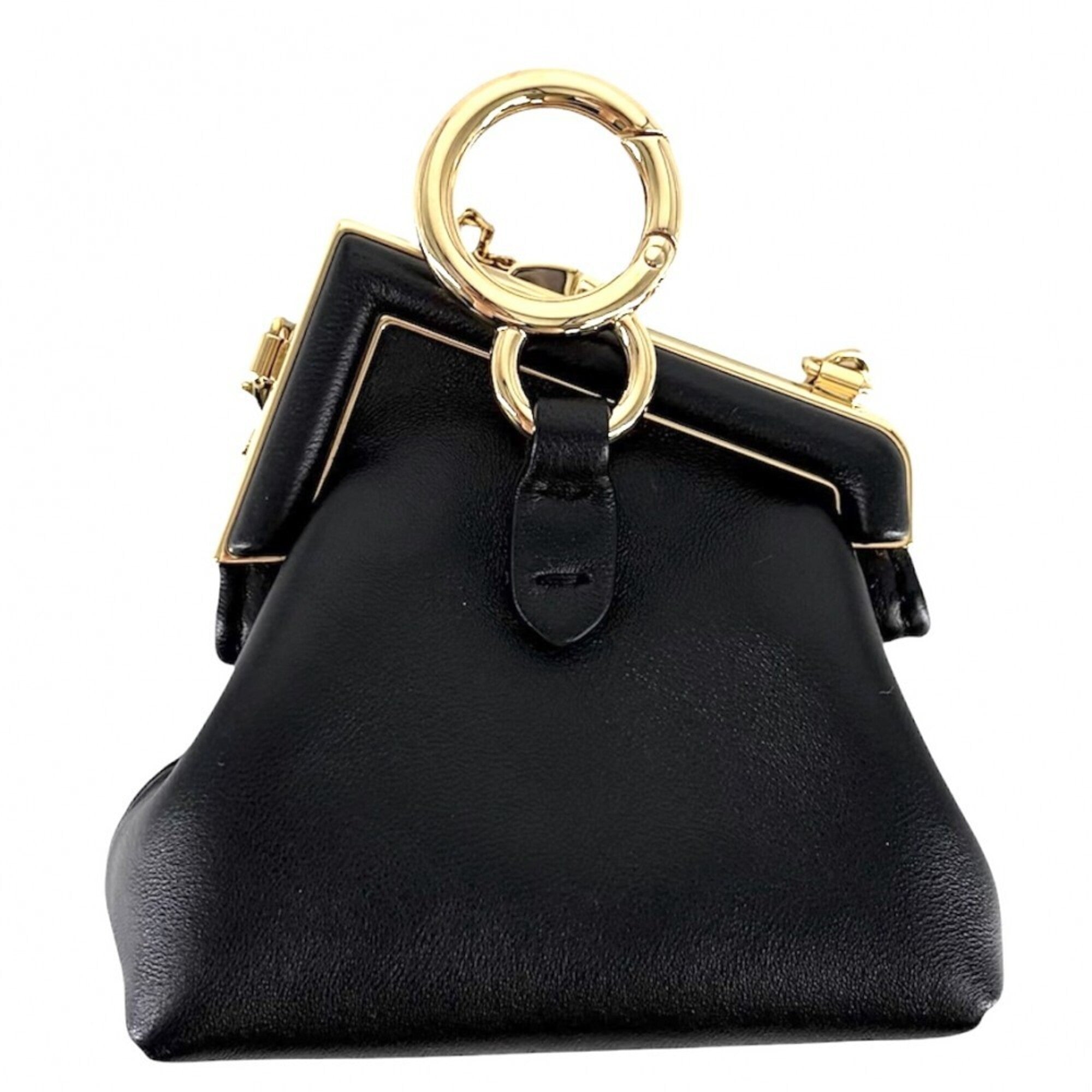 Fendi Black Leather Shoulder Bag (Pre-Owned)