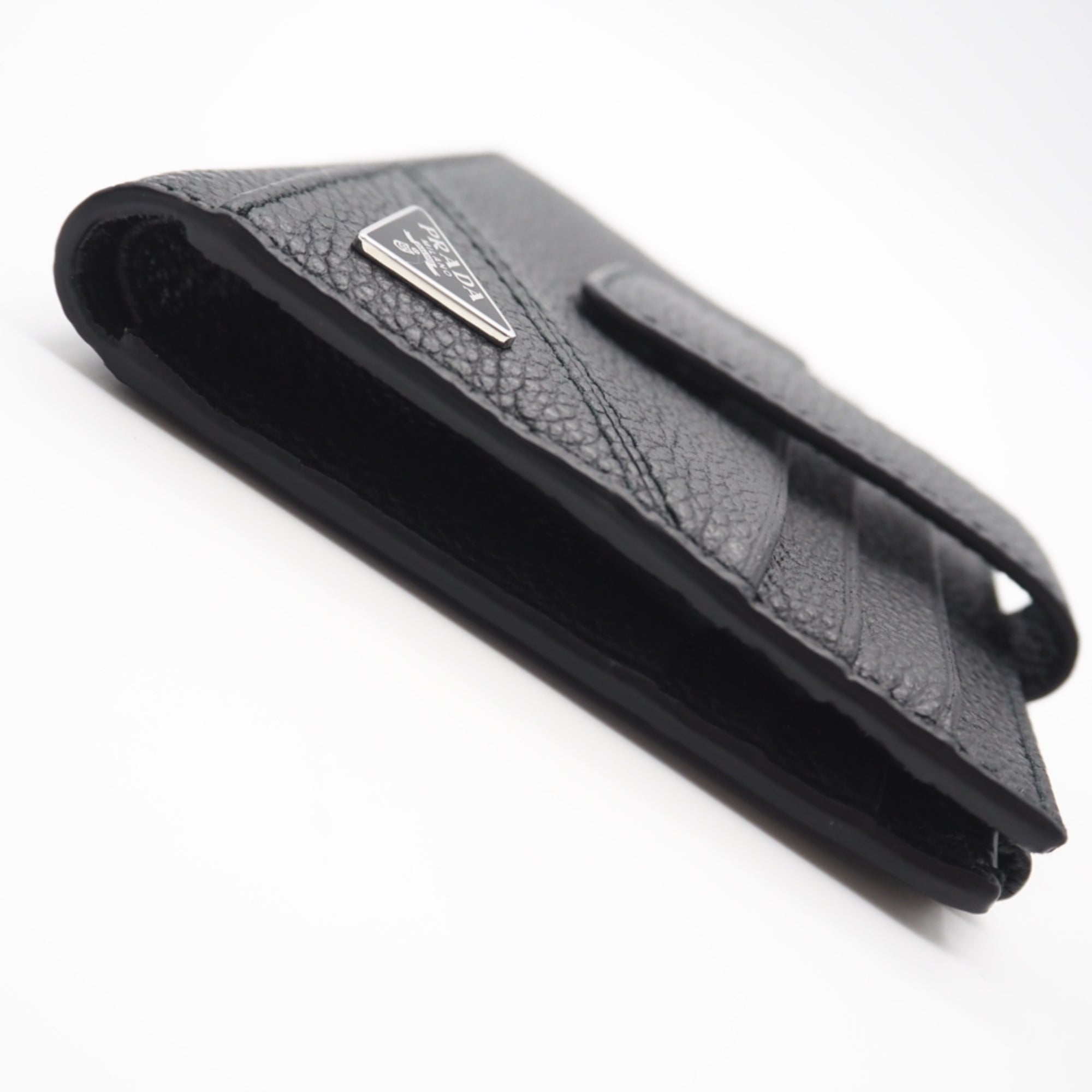 Prada Black Leather Wallet (Bi-Fold) (Pre-Owned)